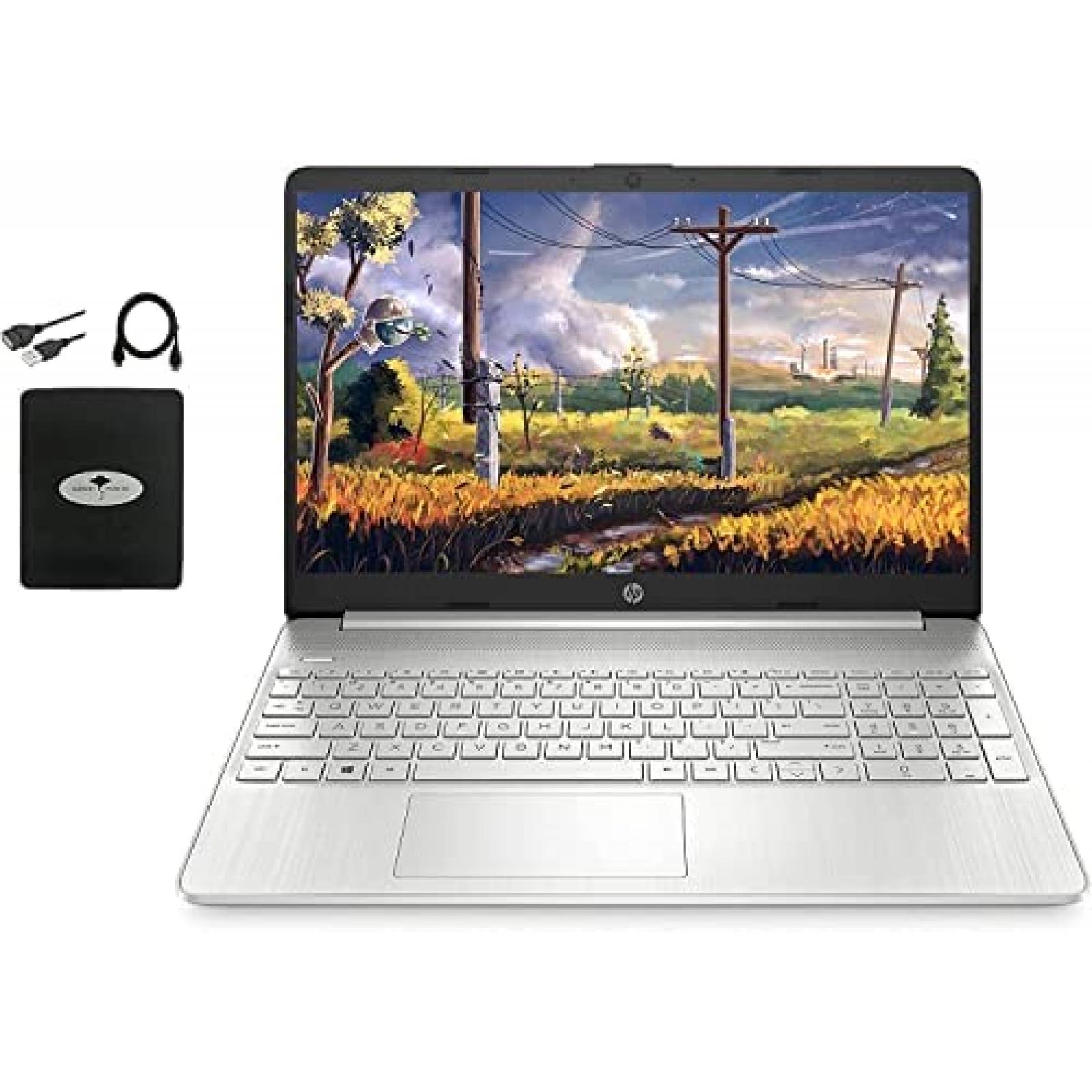Laptop HP 15.6'' AMD Athlon Silver 3050U 16 GB RAM 512 GB