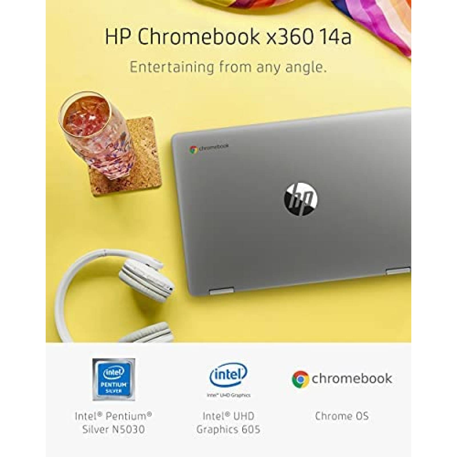 Laptop HP Chromebook x360 14 iN5030 4 GB RAM 64 GB eMMC