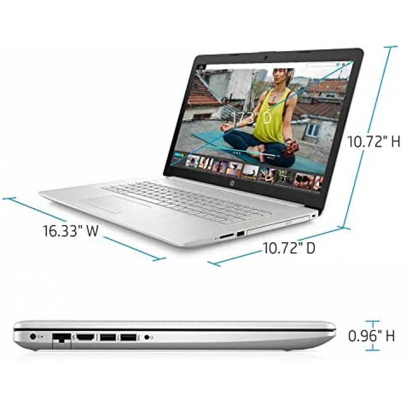 Laptop HP 17-by4061nr 17.3'' i5 8GB 512GB PCIe NVMe M.2 SSD
