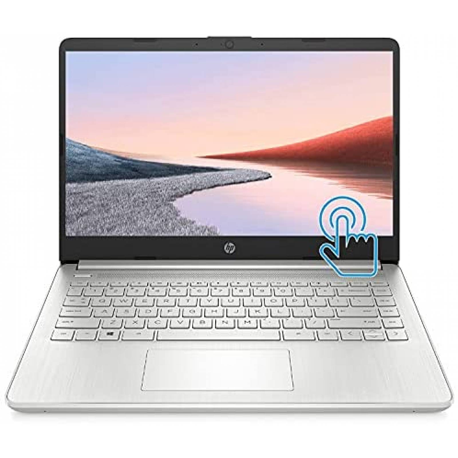 Laptop HP Premium 14" AMD Athlon 8GB 128GB Win 10 -Plateado