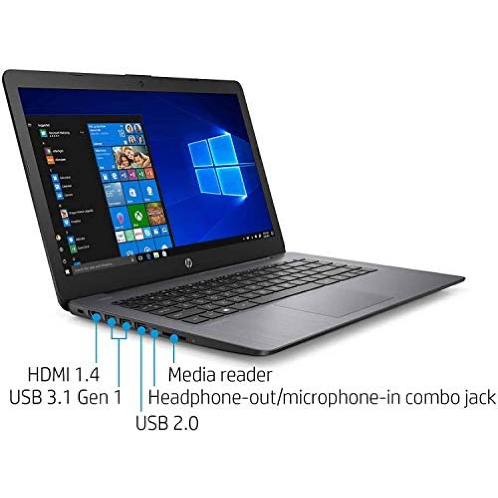 Laptop HP 14'' Intel Celeron N4000 4GB DDR4 64GB eMMC