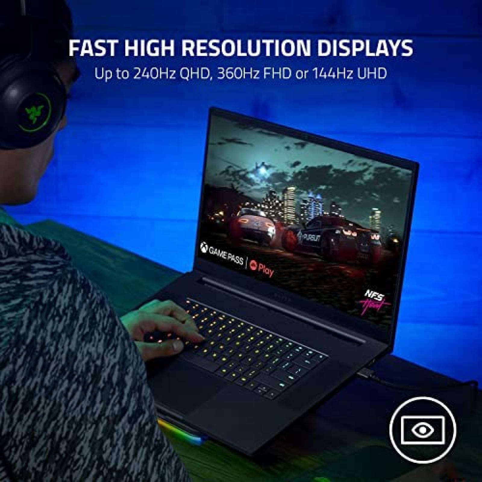 Laptop Gamer Razer Blade 15 15.6'' i7 16 GB 1 TB QHD 240Hz