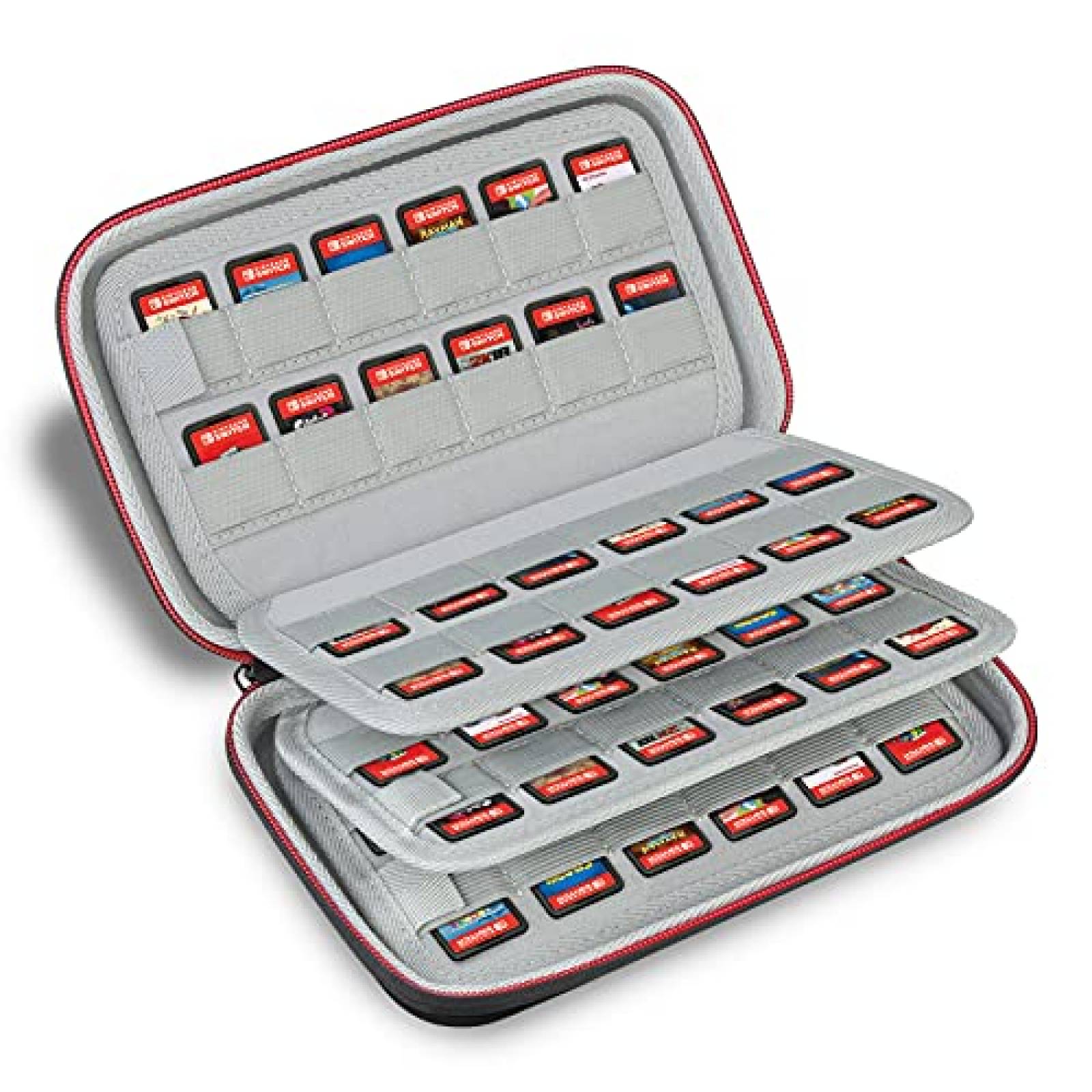 Estuche BOVKE 96 Ranuras Para Tarjetas de Juego -Negro