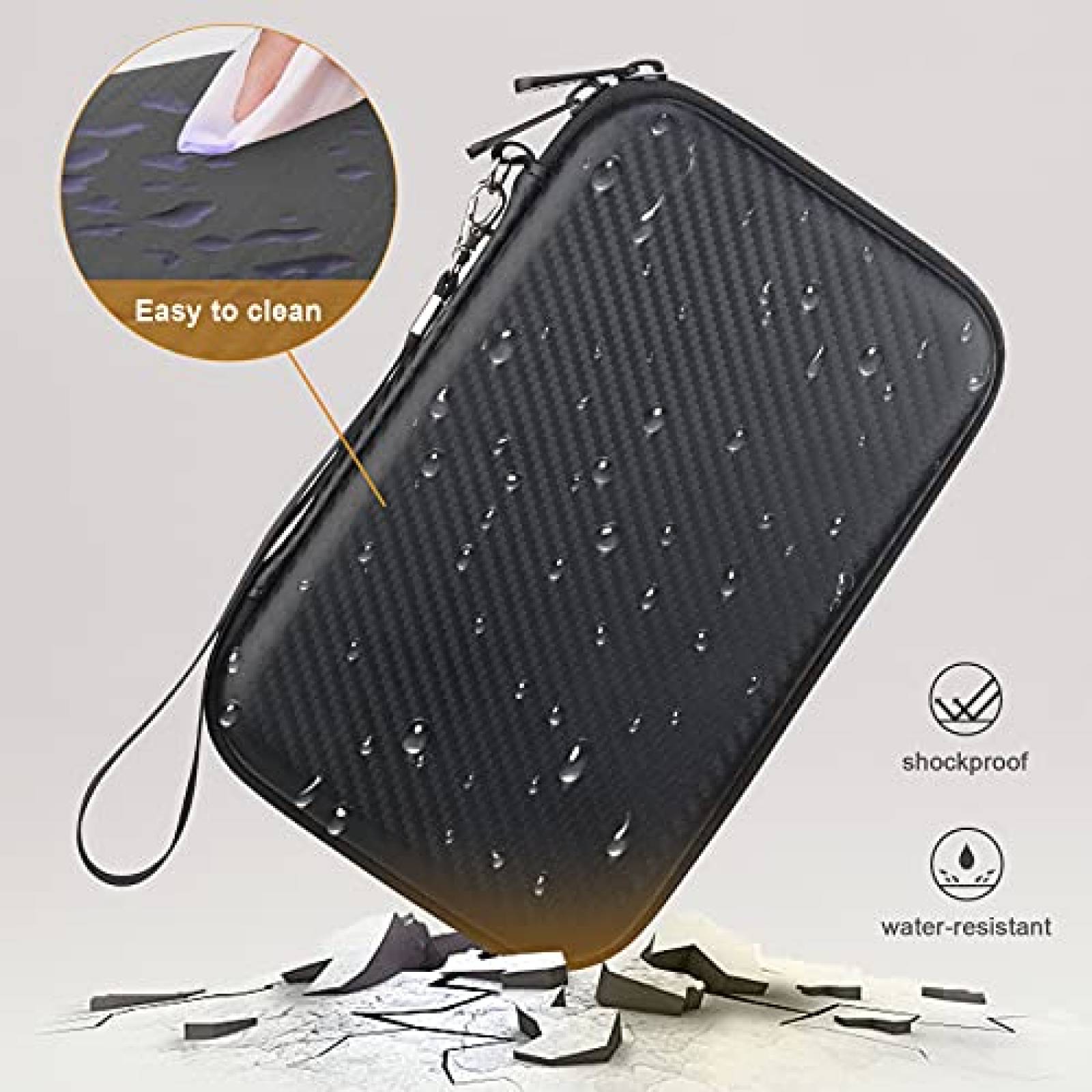 Estuche BOVKE 96 Ranuras Para Tarjetas de Juego -Negro