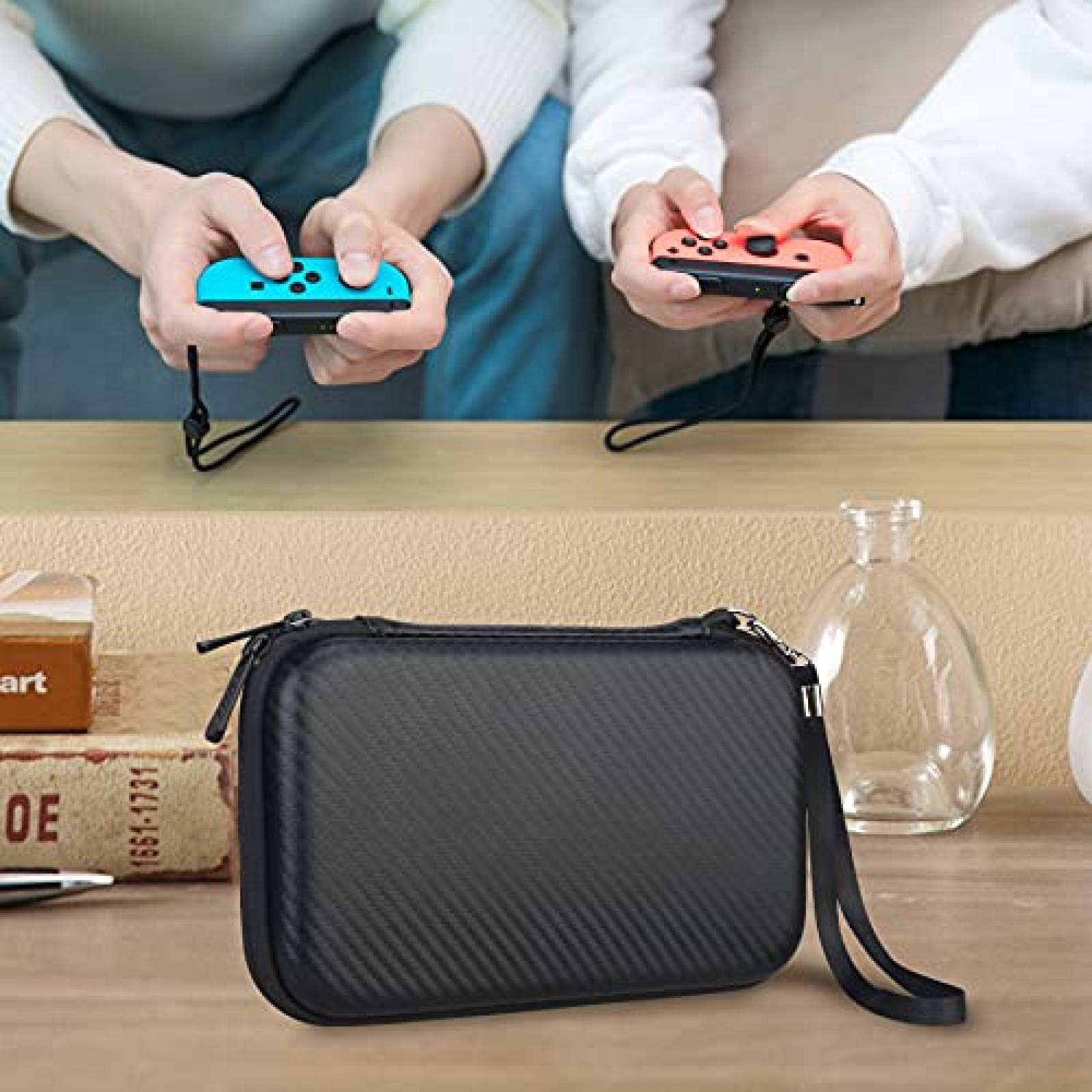 Estuche BOVKE 96 Ranuras Para Tarjetas de Juego -Negro