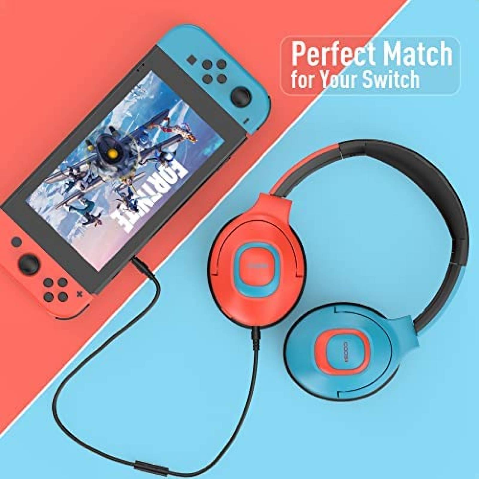 Auriculares COOSII Q5 con microfono para Nintendo Switch