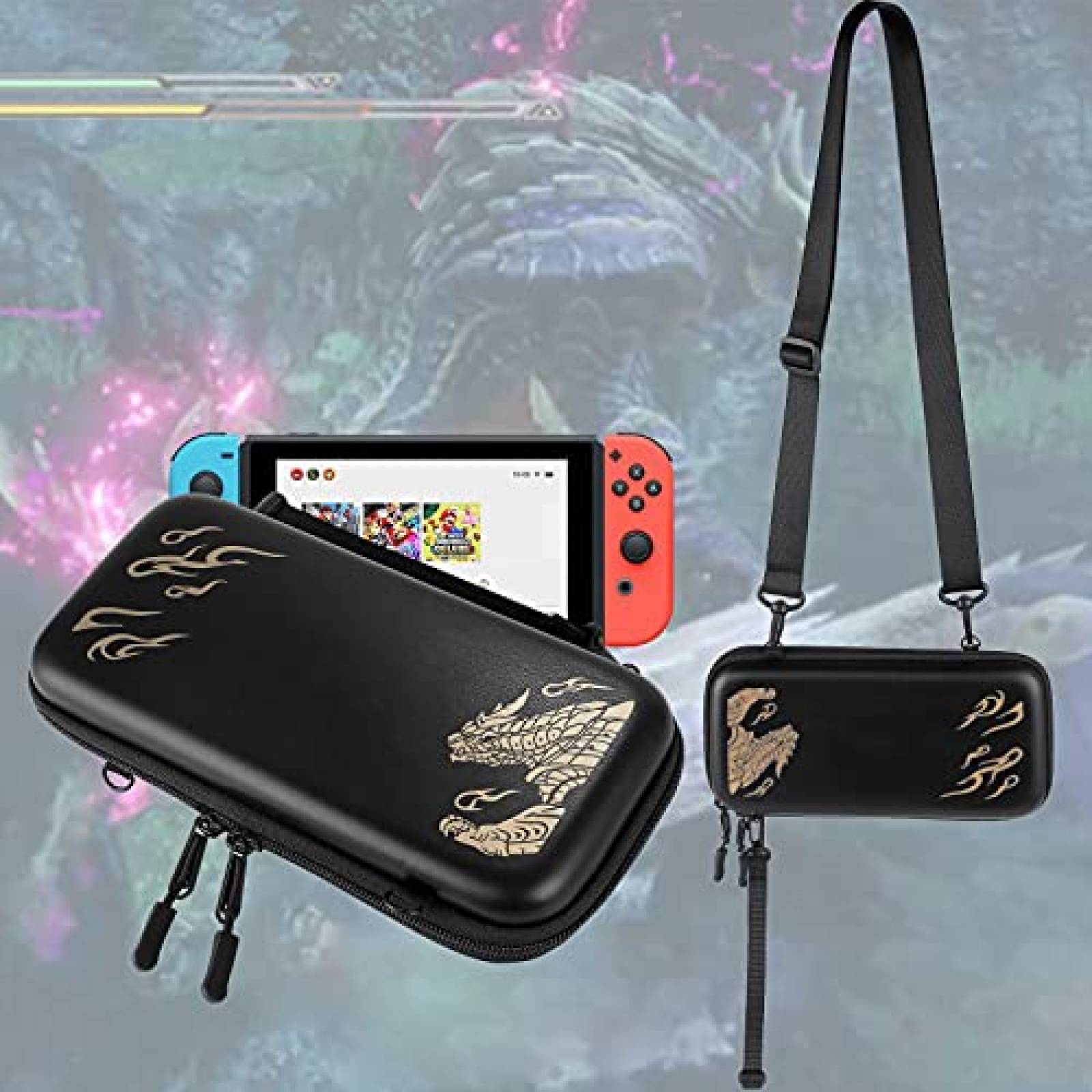 Estuche Flyekist para Nintendo Switch portatil -Negro