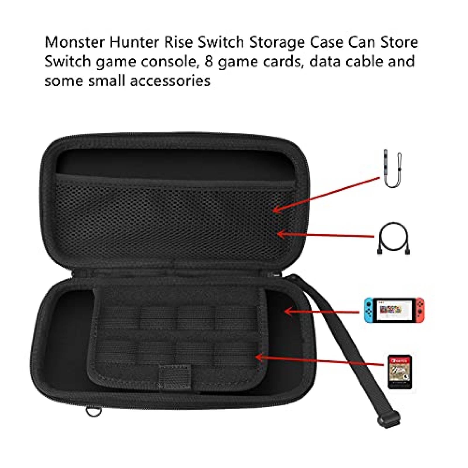 Estuche Flyekist para Nintendo Switch portatil -Negro