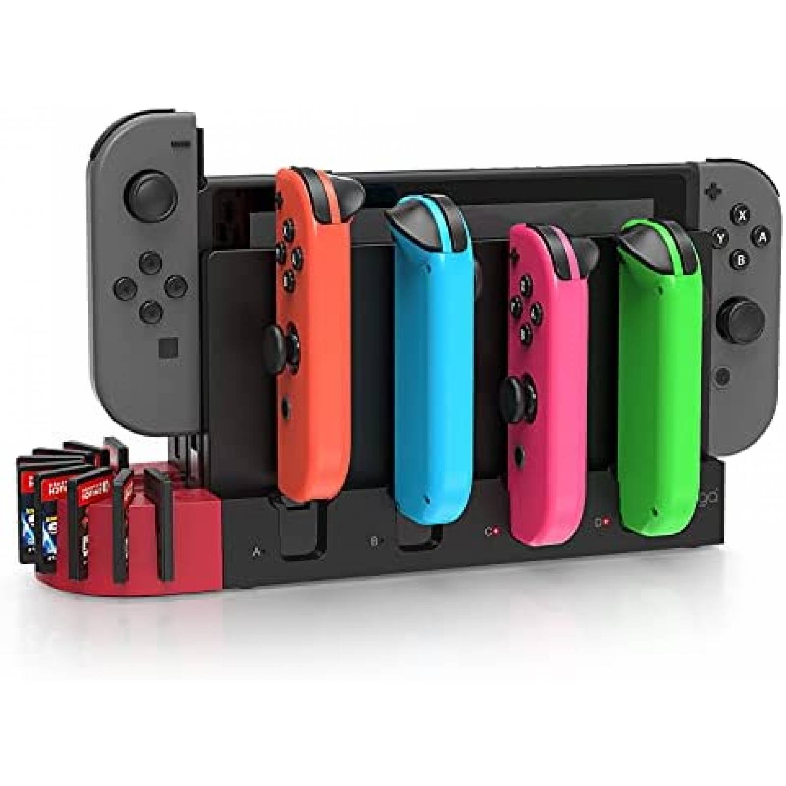 Estacion Carga FYOUNG Nintendo Switch Compatible OLED -Negro