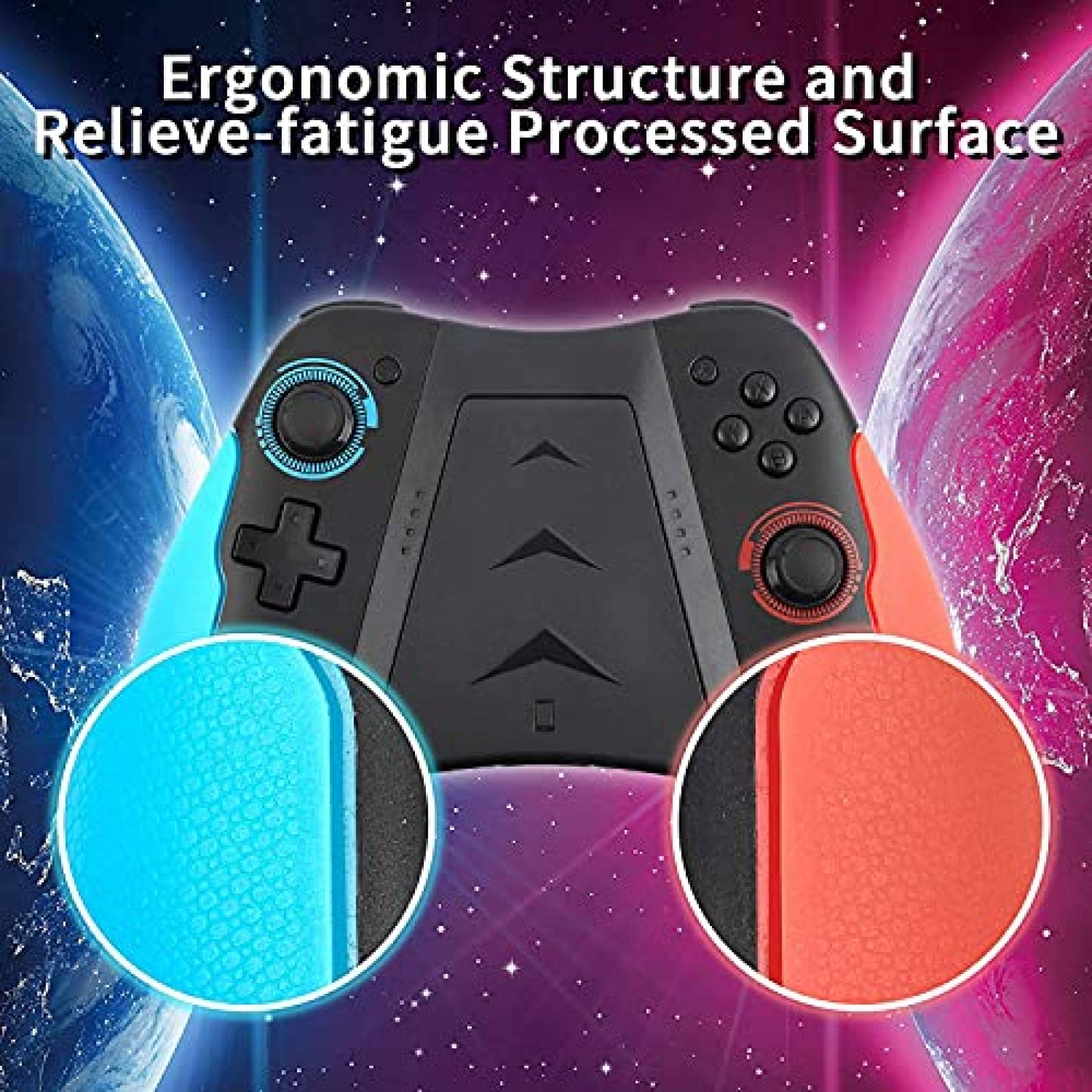 Control Inalambrico GEEKLIN para Nintendo Switch -Negro