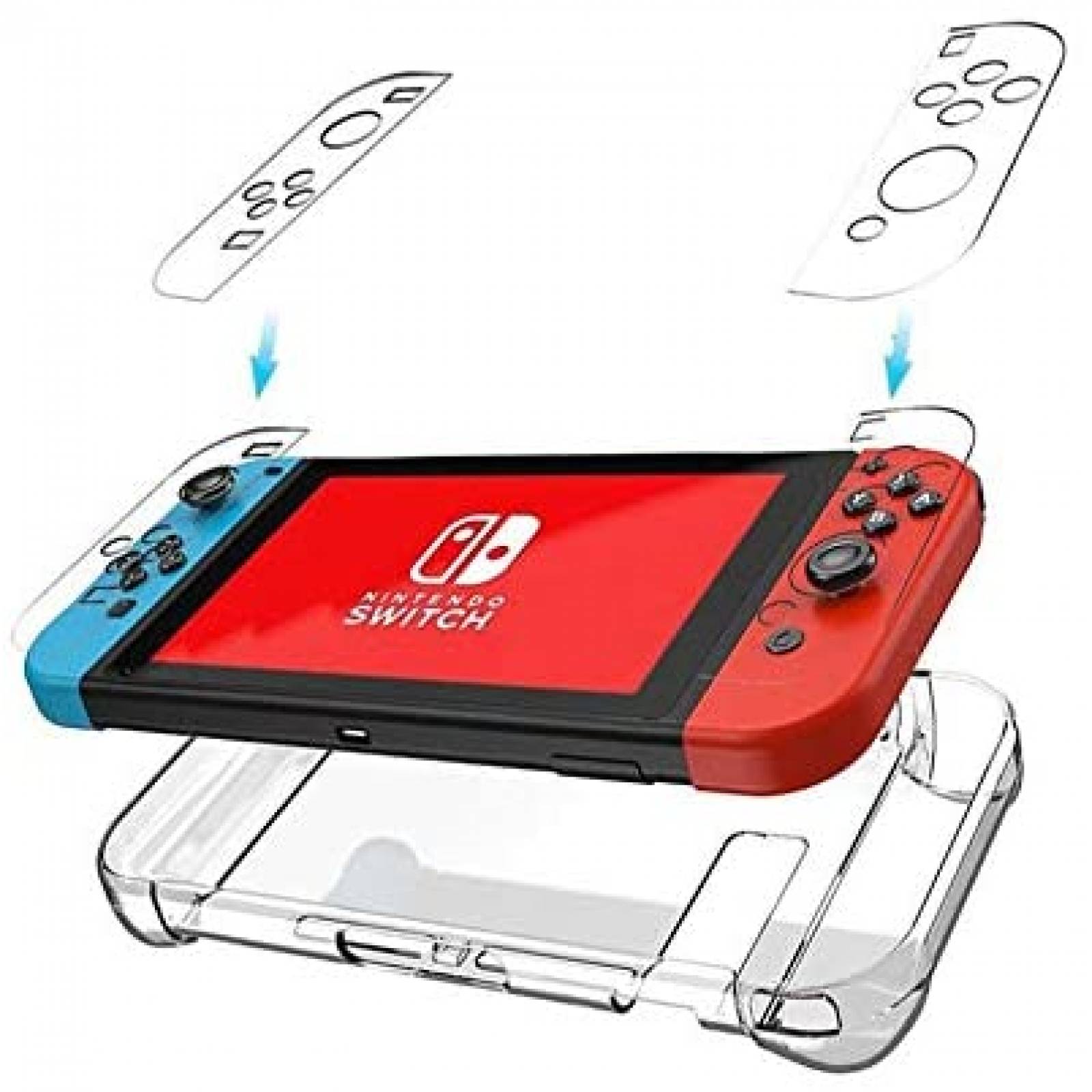 Funda GSRYPC 7 en 1 para Nintendo Switch y Joy-Con Control