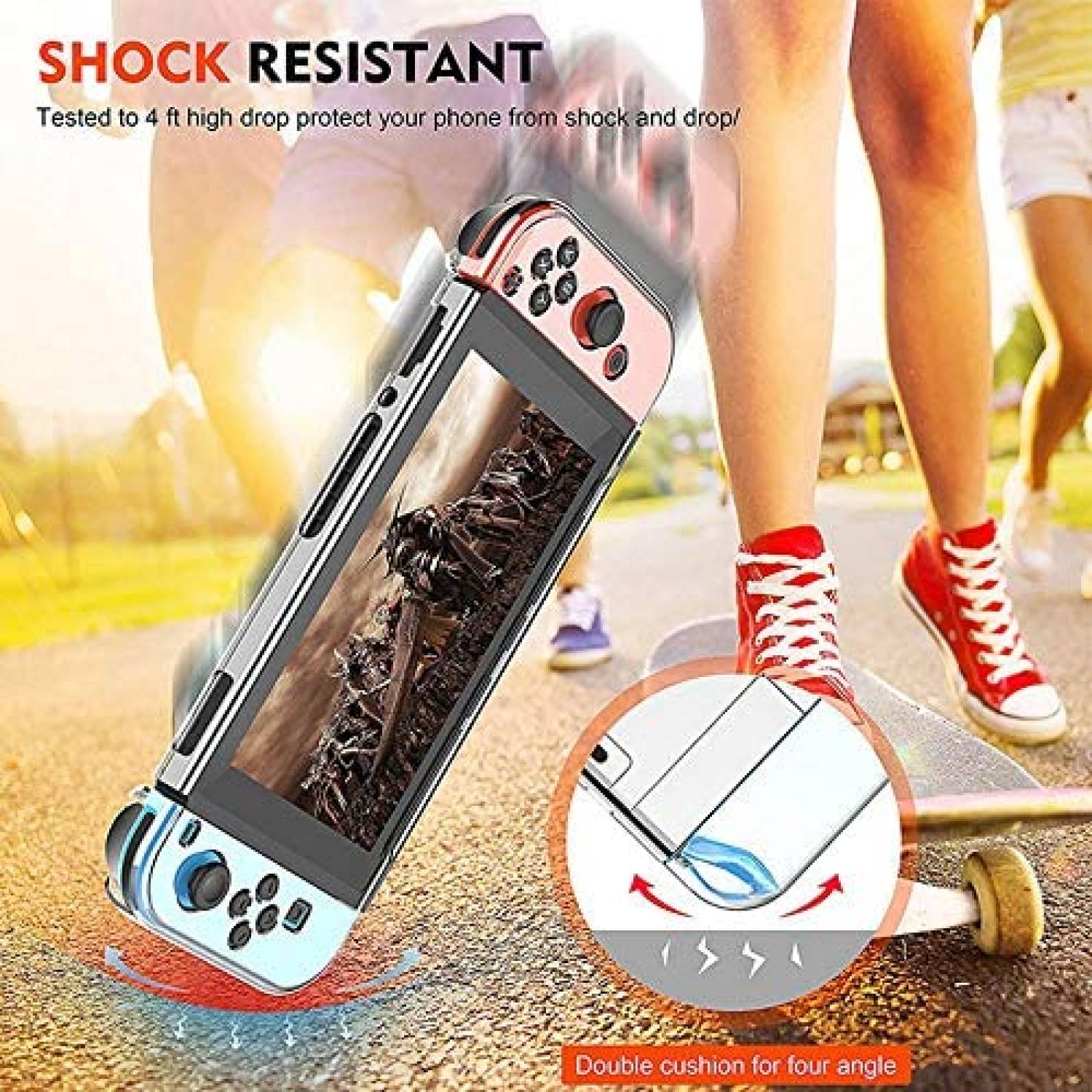 Funda GSRYPC 7 en 1 para Nintendo Switch y Joy-Con Control