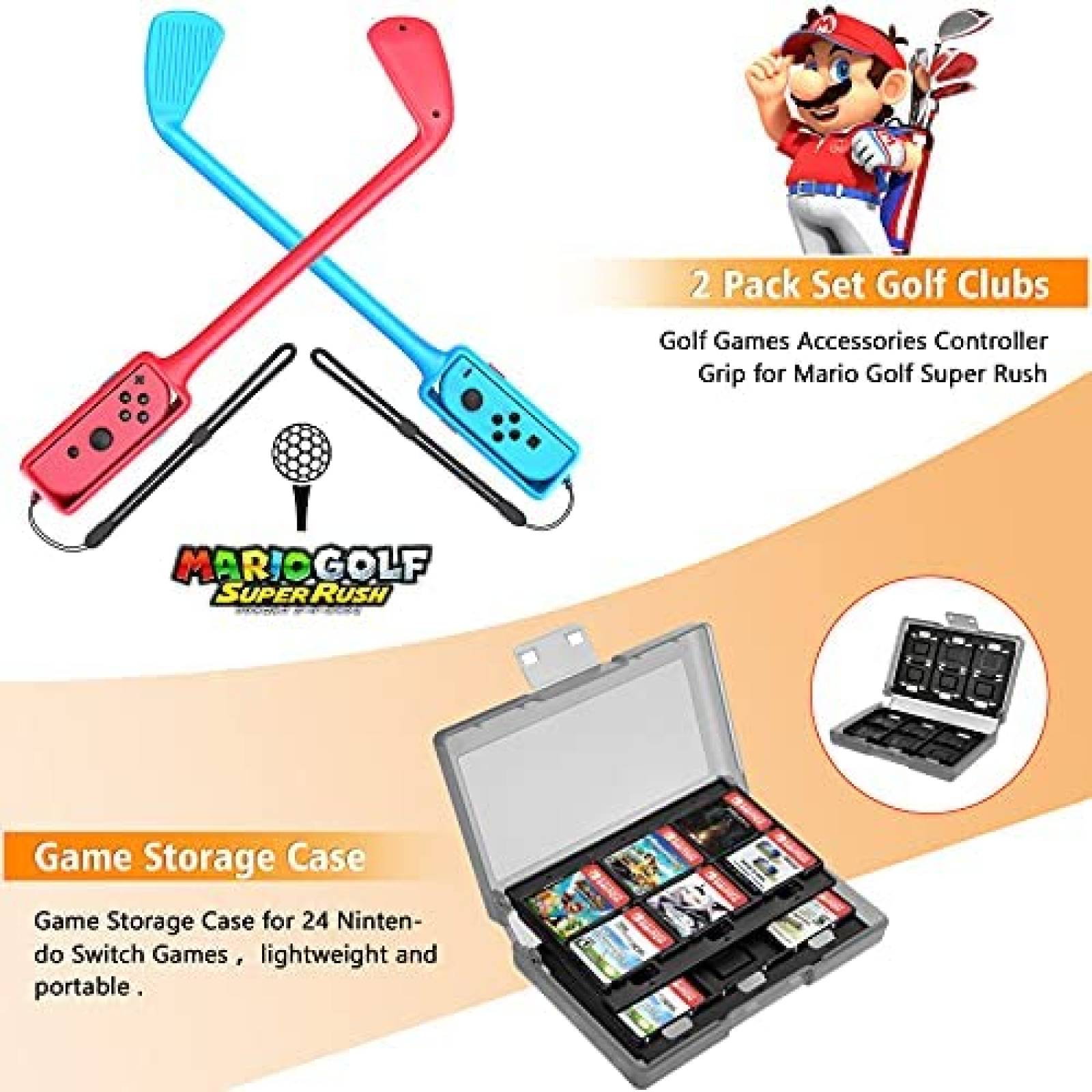 Kit de accesorios GTAplam para Nintendo Switch OLED -Negro