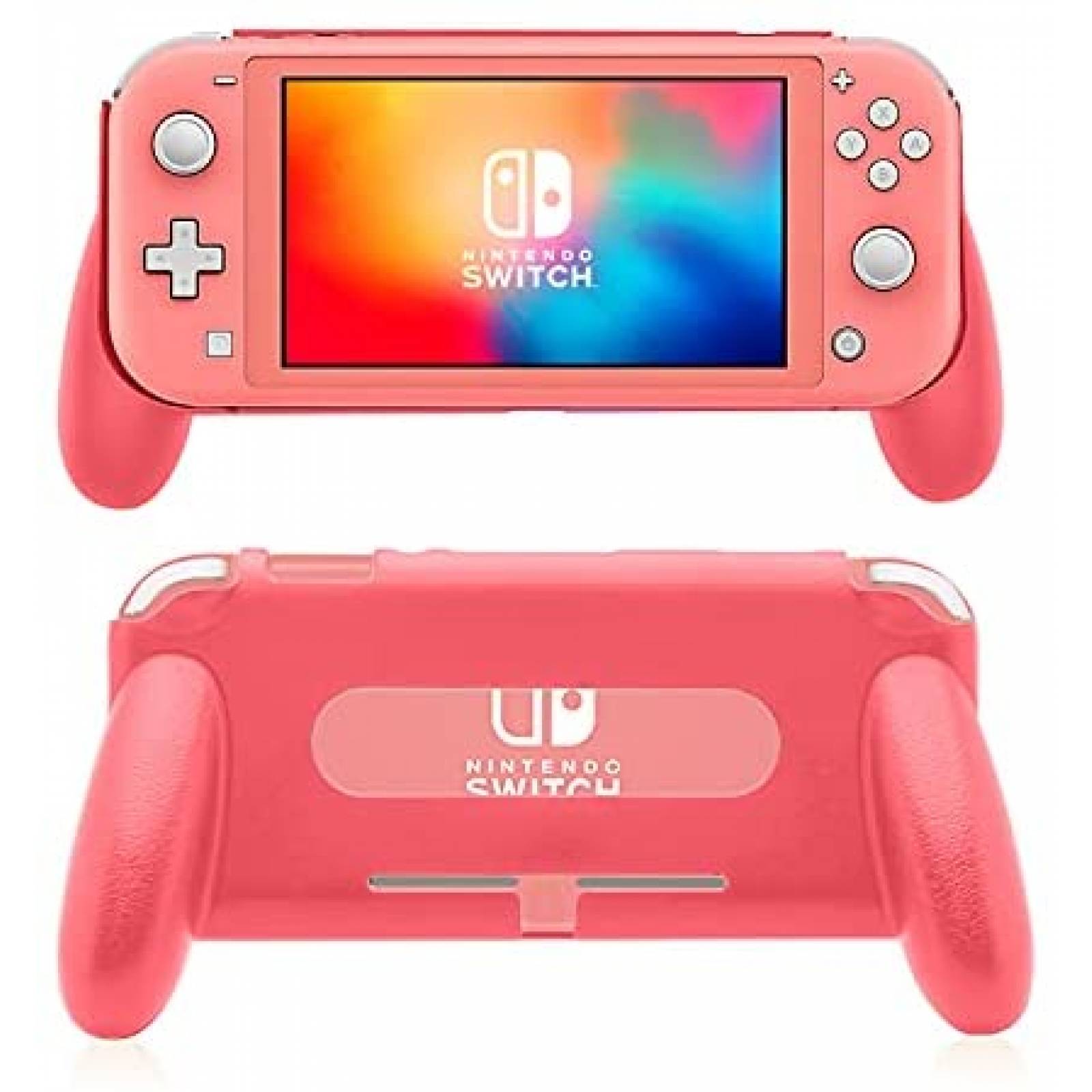 Soporte de Agarre HEATFUN para Nintendo Switch Lite -Rosa