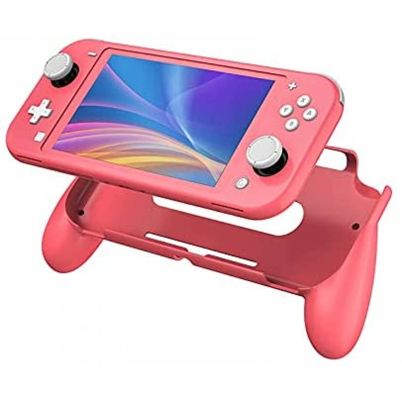Soporte de Agarre HEATFUN para Nintendo Switch Lite -Rosa