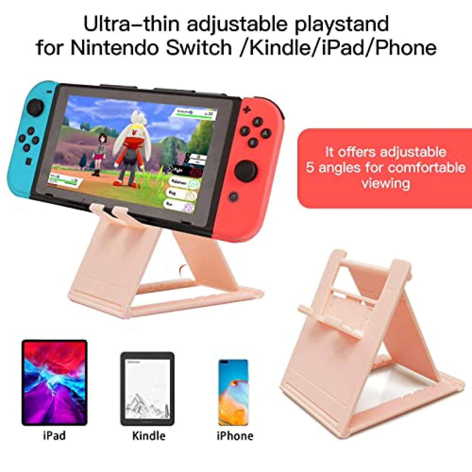 Estuche HLRAO Sakura Para Nintendo Switch + Accesorios -Rosa
