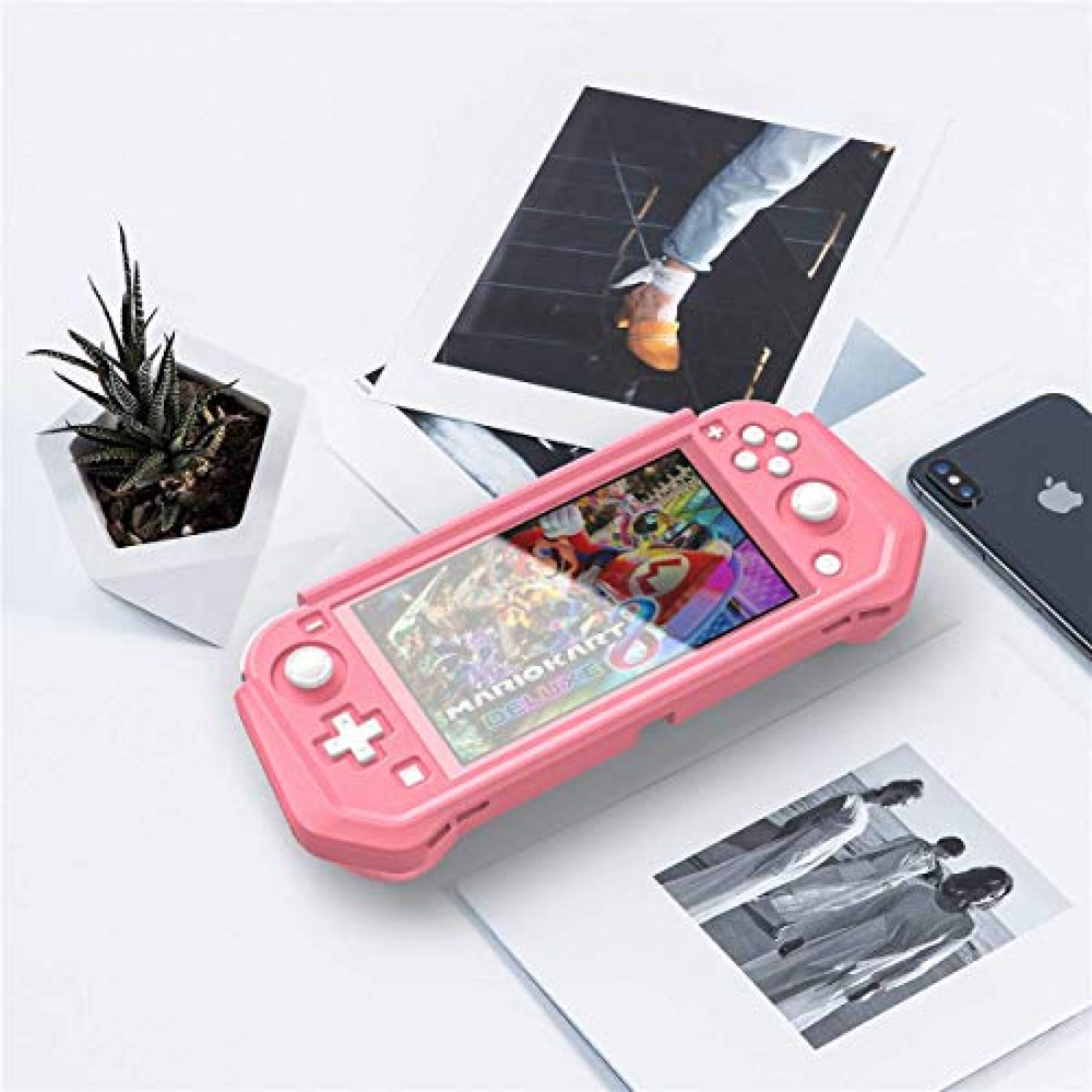 Funda para Nintendo switch iNOTOGG con protector -Rosa