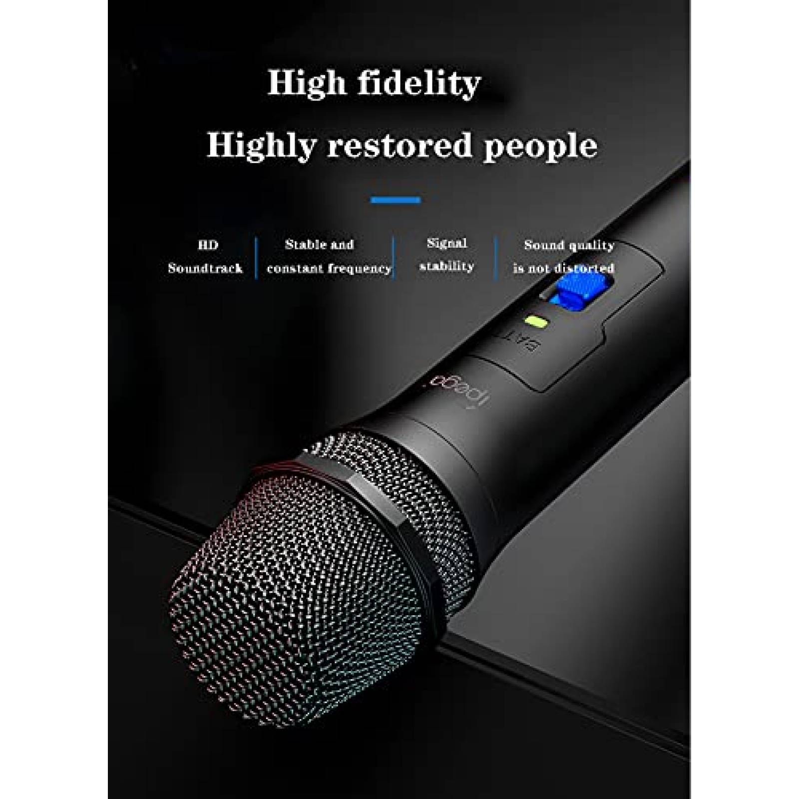 Microfono ipega Inalambrico Gaming Compatible -Negro