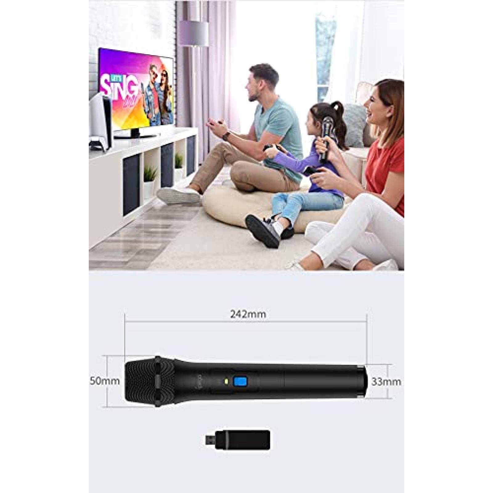 Microfono ipega Inalambrico Gaming Compatible -Negro