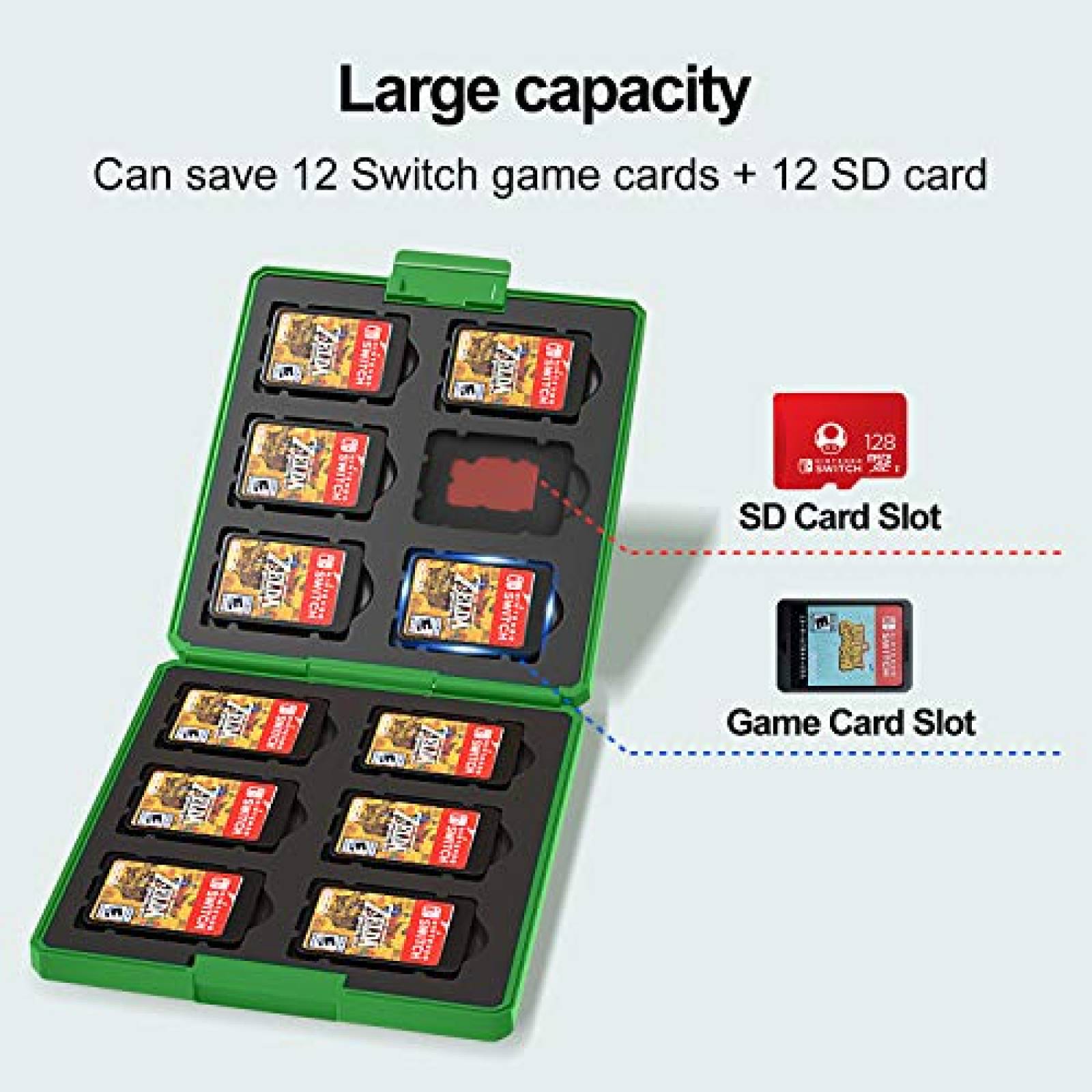 Estuche Juegos Nintendo Switch JINGDU Minecraft Anti golpes