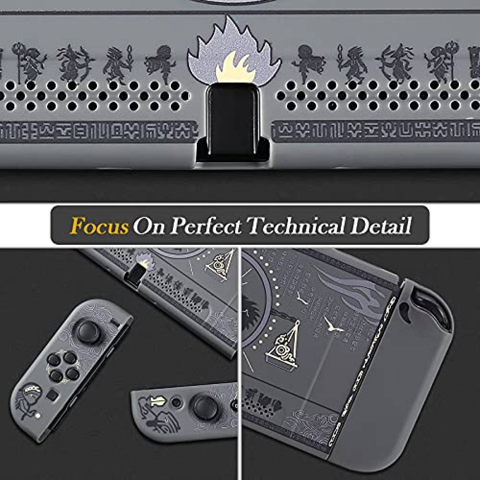 Funda Joy-Con Zelda Compatible Con Nintendo Switch -Negro