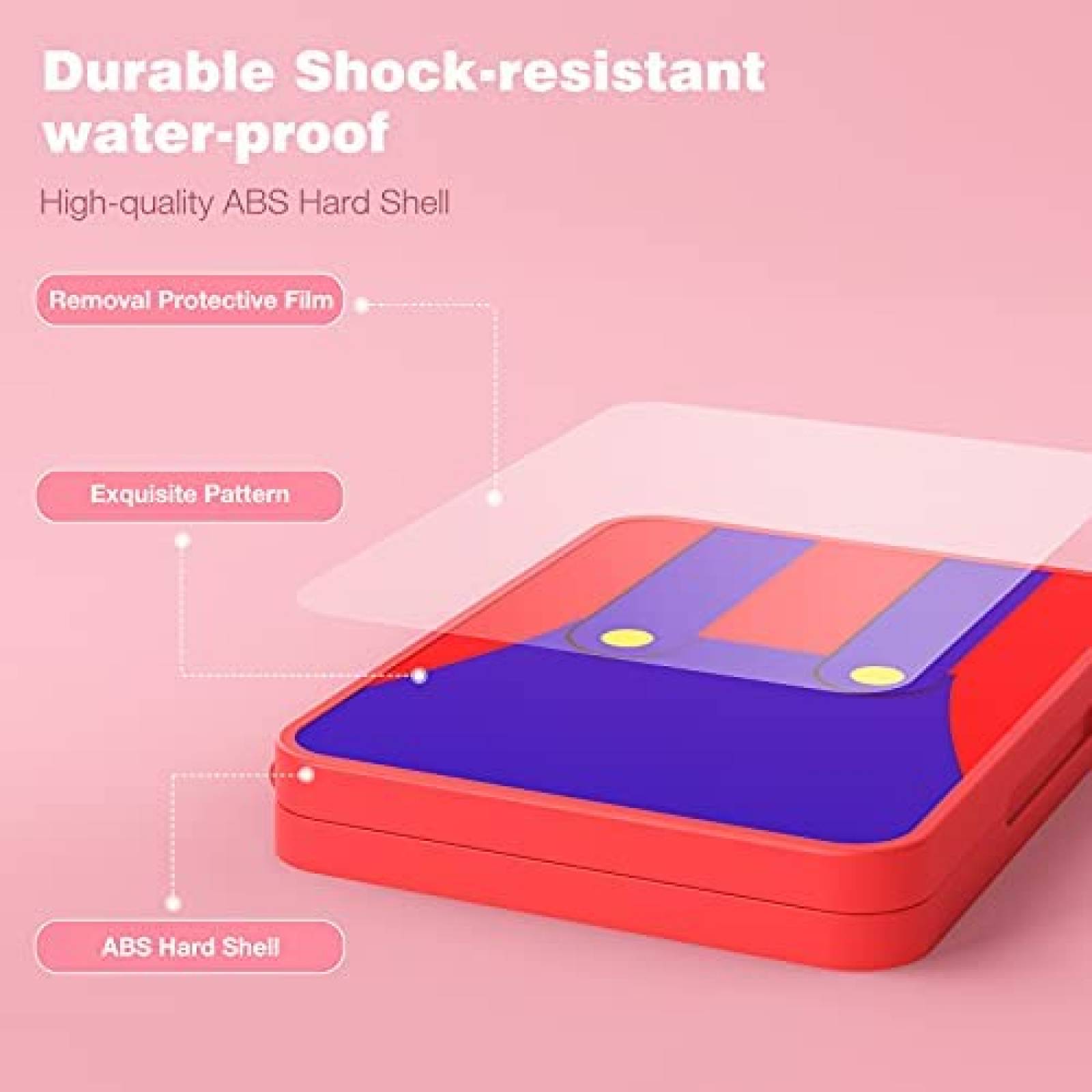 Estuche para videojuegos MoKo Mario Bros x16 -Rojo/azul