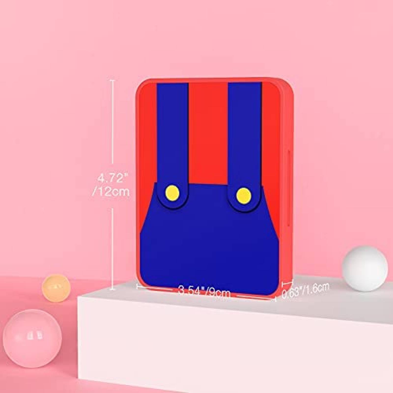 Estuche para videojuegos MoKo Mario Bros x16 -Rojo/azul