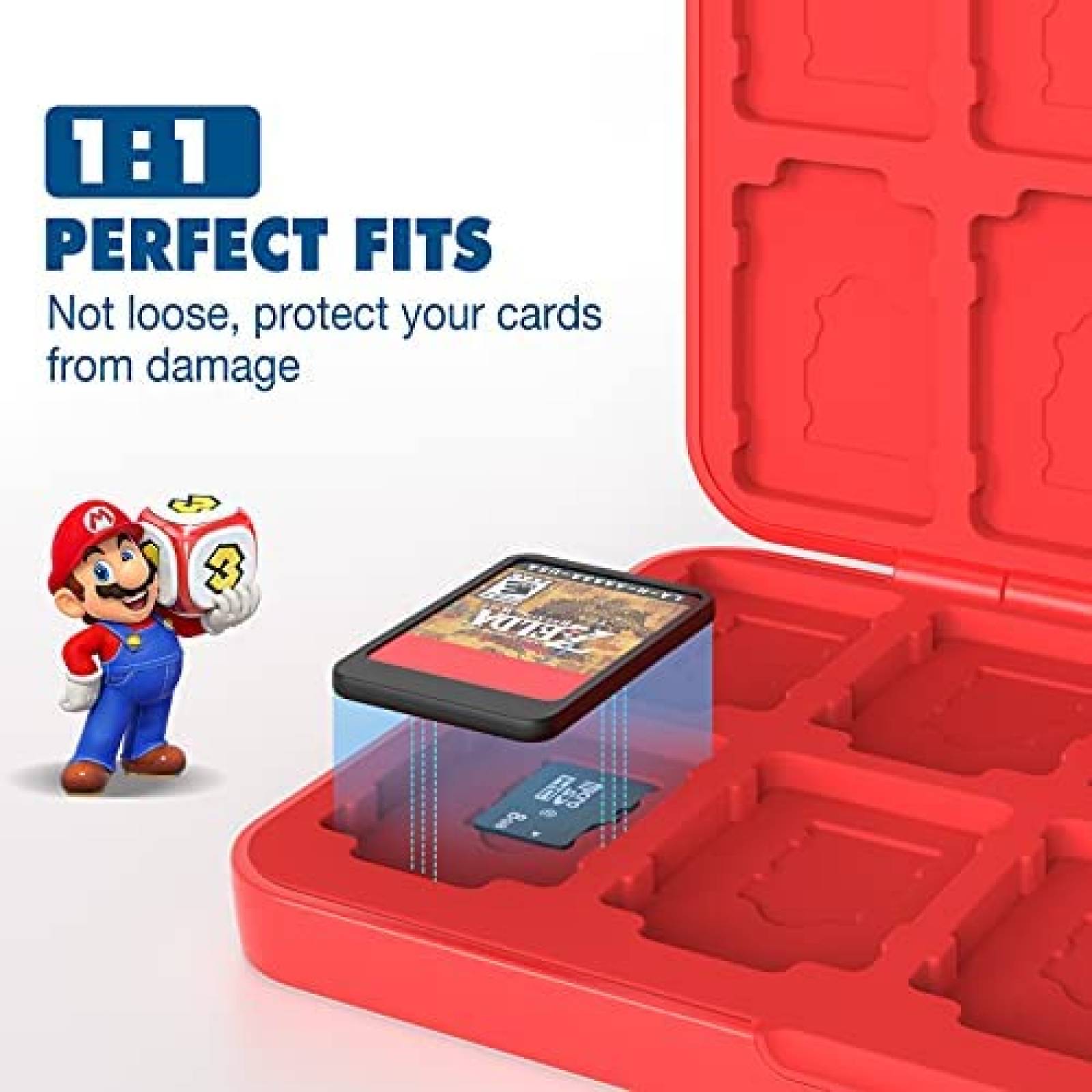 Estuche Juegos MoKo Nintendo Switch 24 Cartuchos Compatible