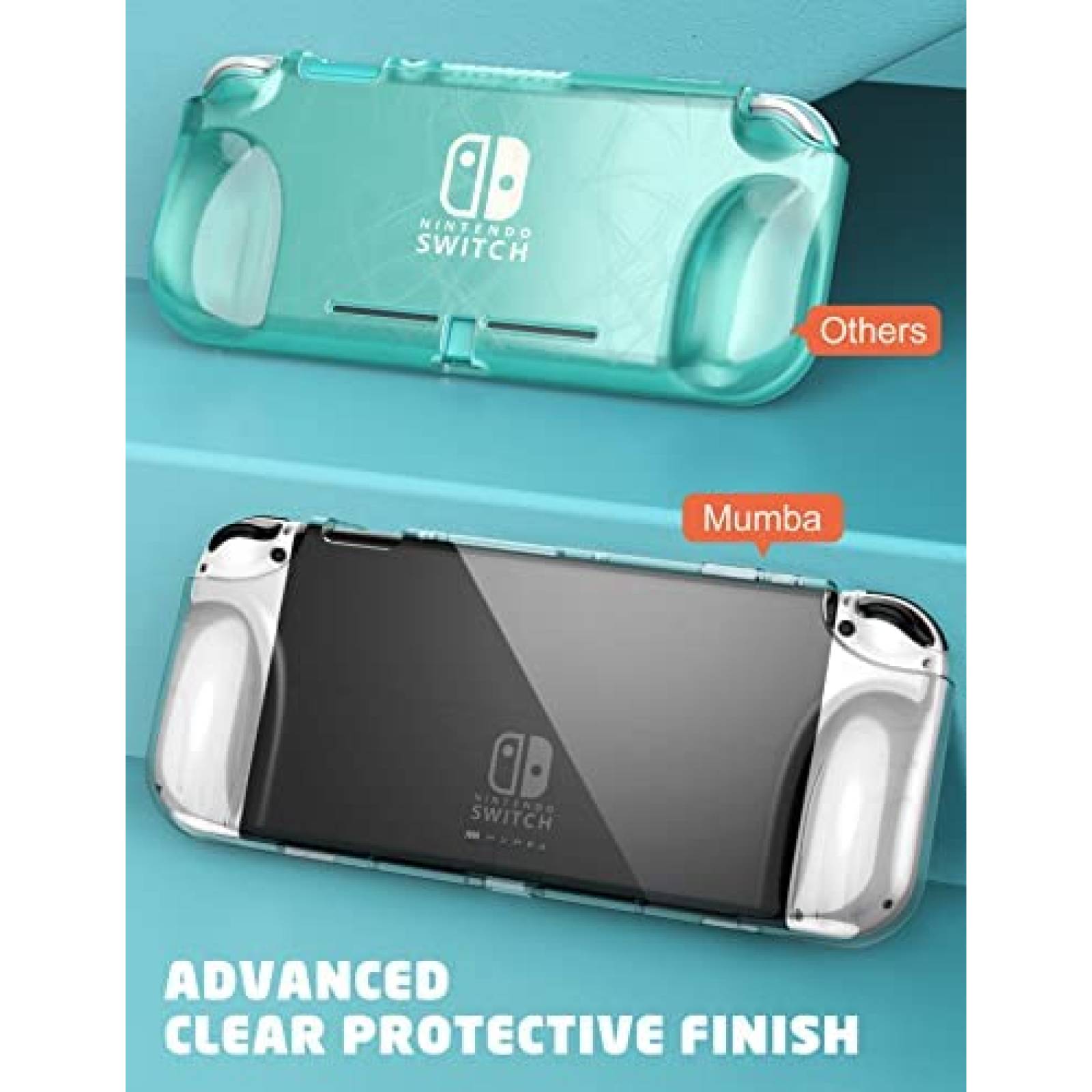 Funda para Nintendo Switch OLED Mumba de TPU -Transparente