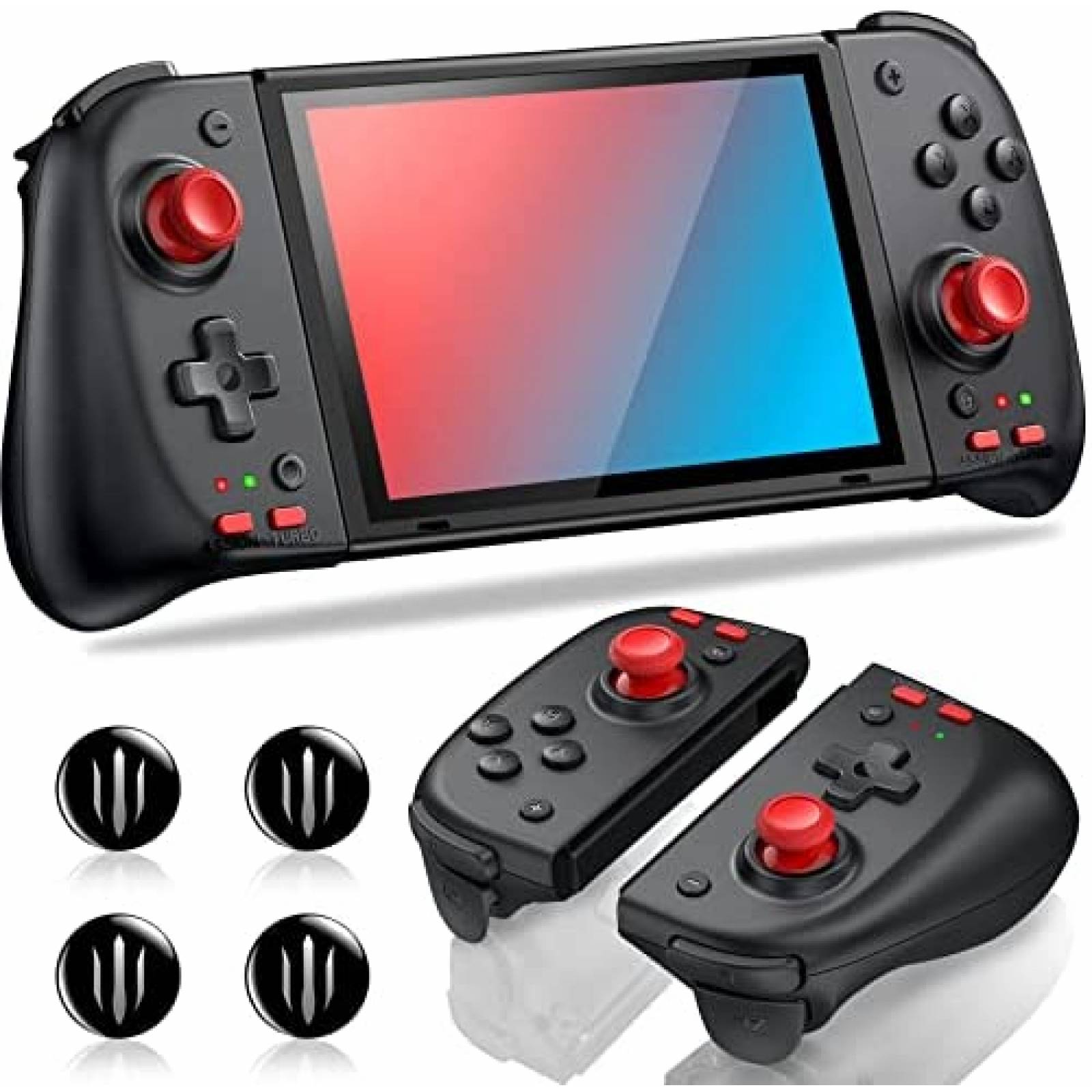 Control Gamer NinJoyGo Joycon para Nintendo Switch -Negro