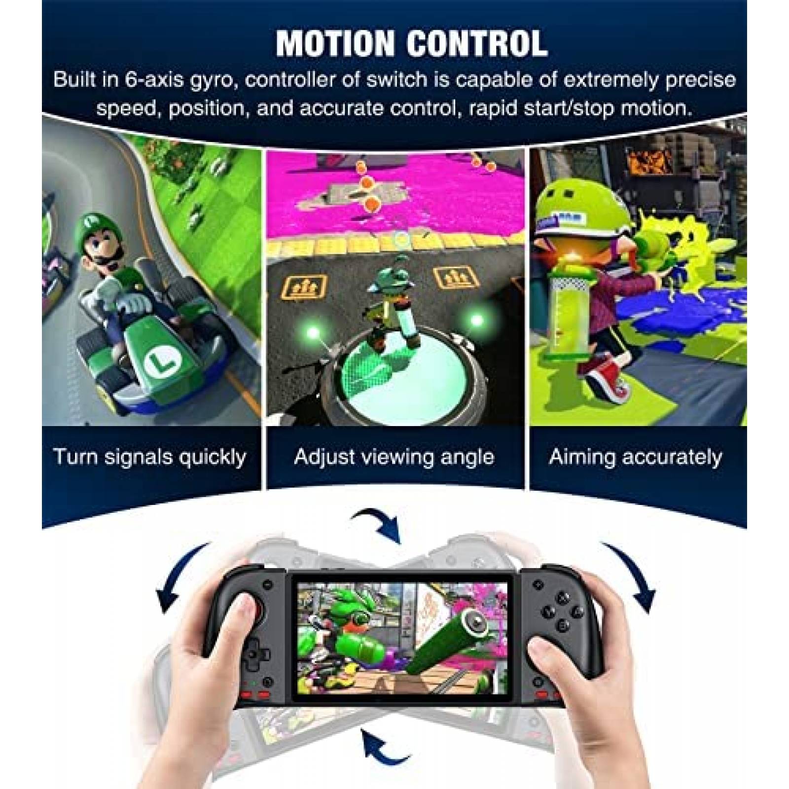 Control Gamer NinJoyGo Joycon para Nintendo Switch -Negro