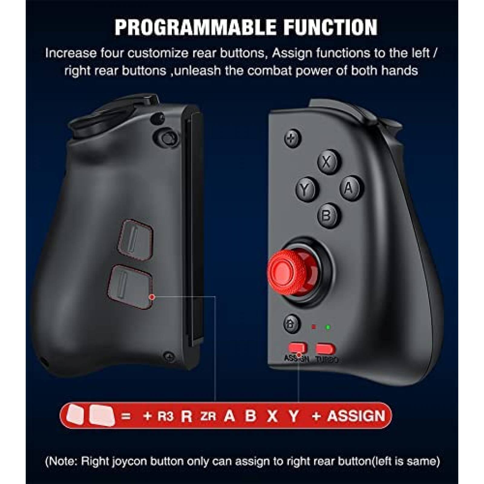 Control Gamer NinJoyGo Joycon para Nintendo Switch -Negro