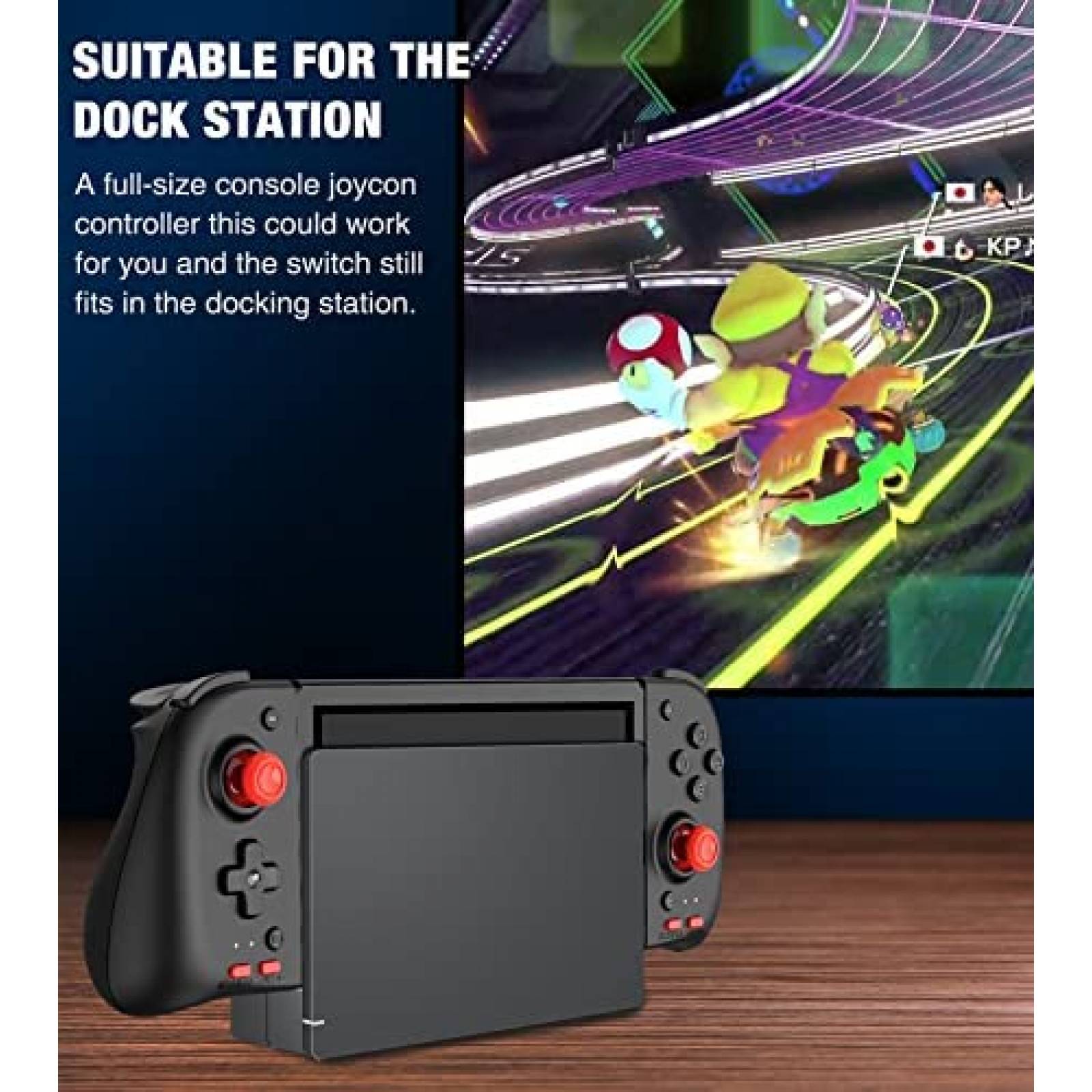 Control Gamer NinJoyGo Joycon para Nintendo Switch -Negro