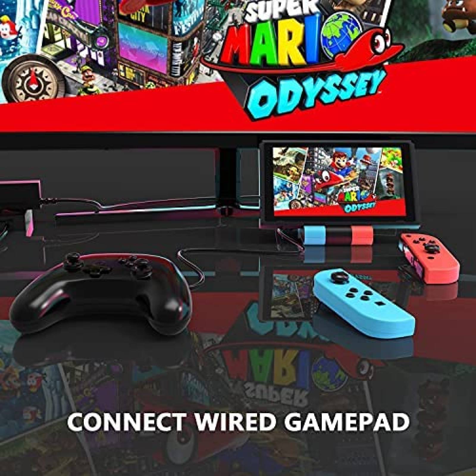 Adaptador de TV HDMI NXPGKEA para Nintendo Switch -Negro