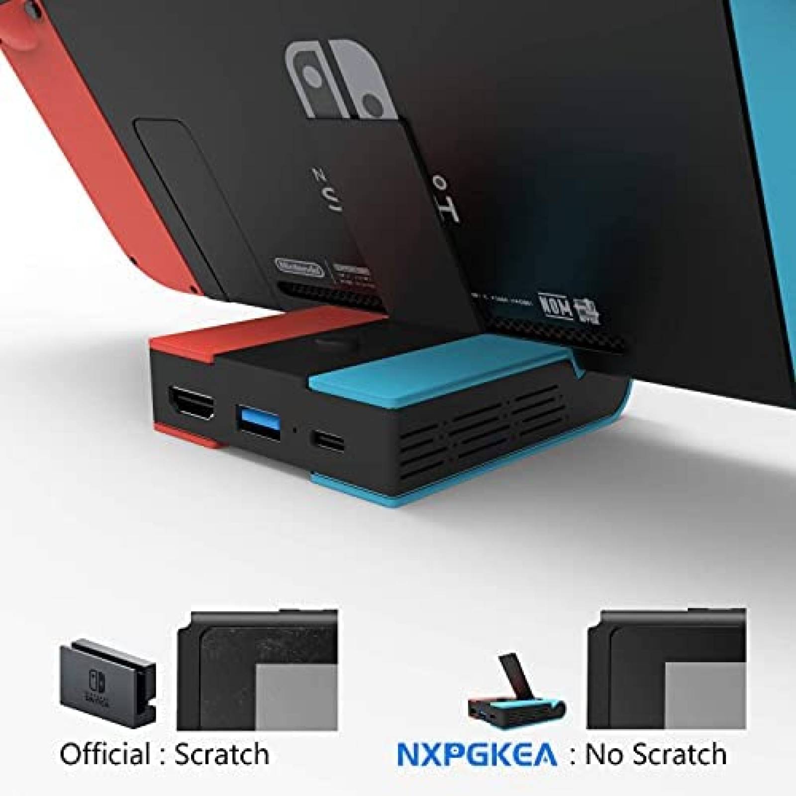 Adaptador de TV HDMI NXPGKEA para Nintendo Switch -Negro