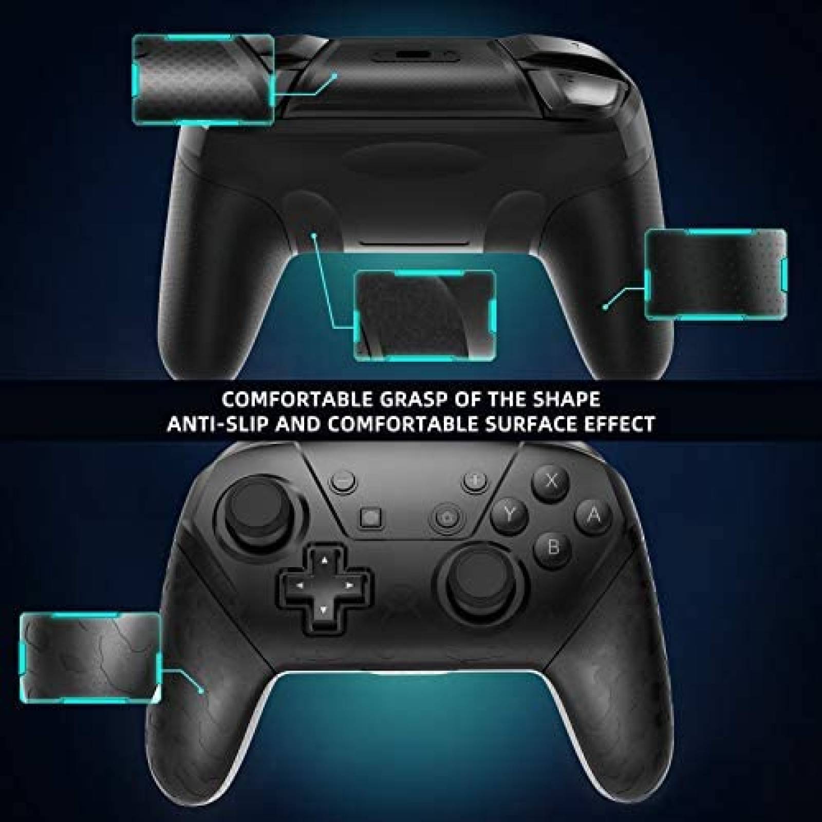 Control OCDAY Compatible Con Nintendo Switch -Negro