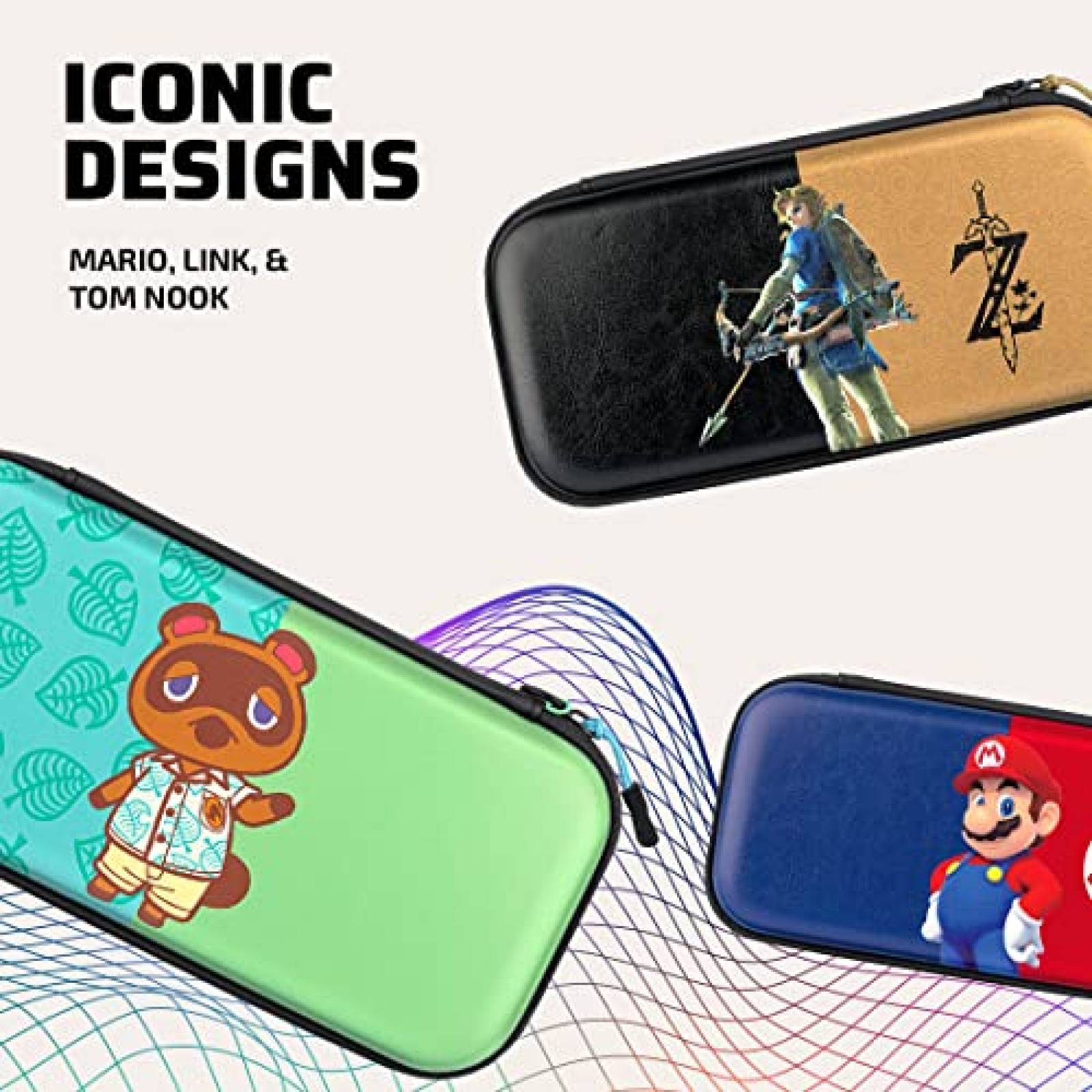 Funda nintendo switch PDP Animal Crossing ajustable-Colorido