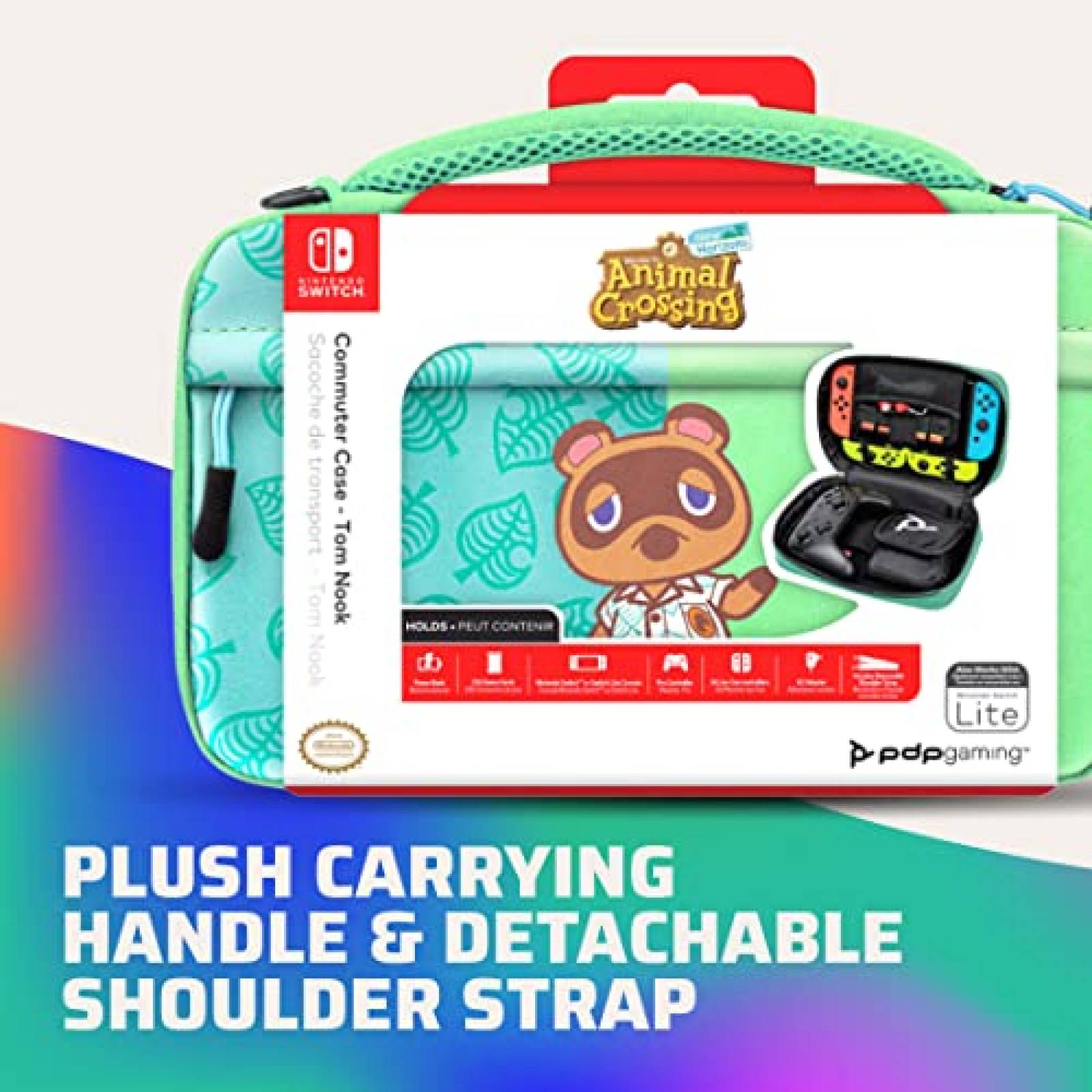 Mochila nintendo switch PDP Animal Crossing ajustable -Verde