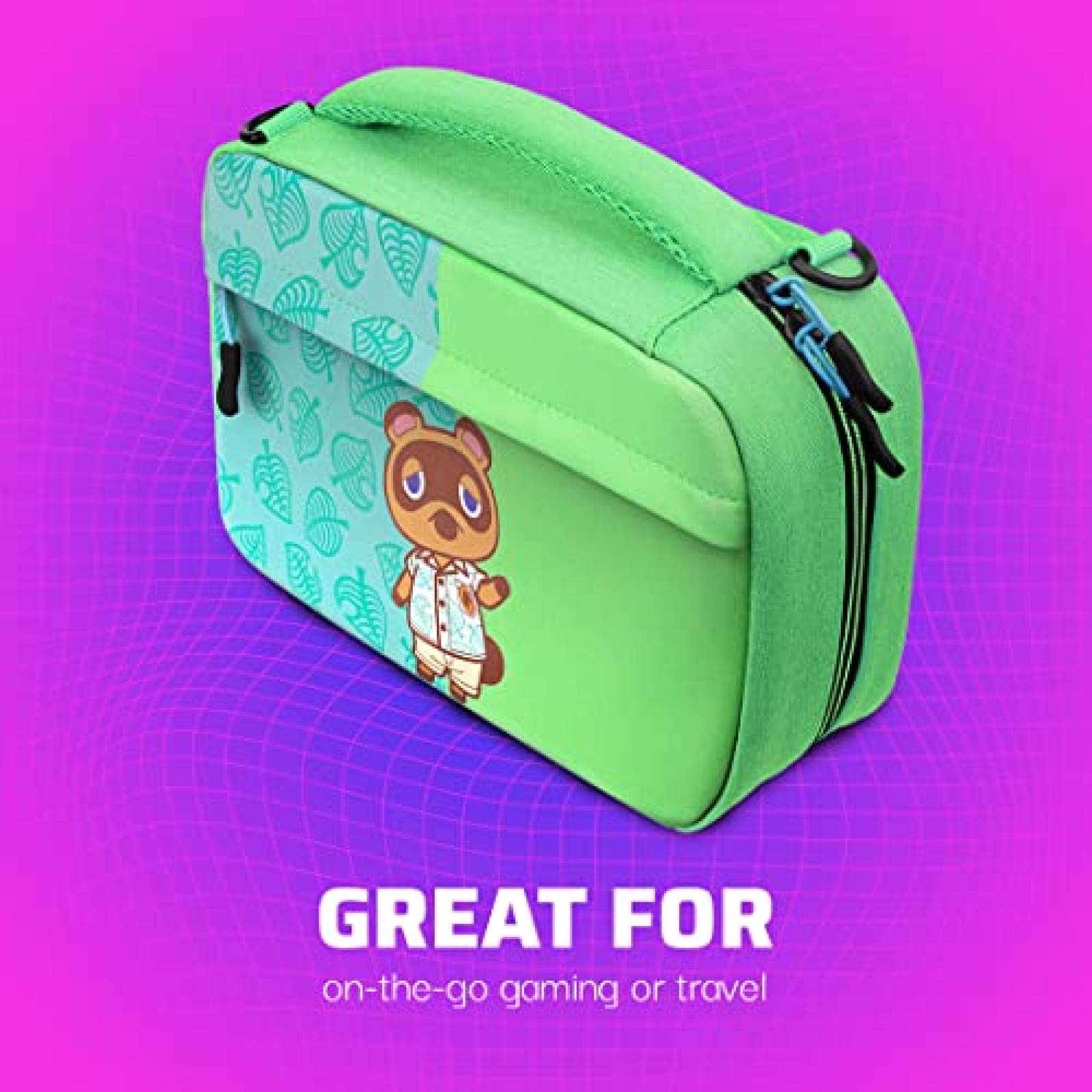 Mochila nintendo switch PDP Animal Crossing ajustable -Verde