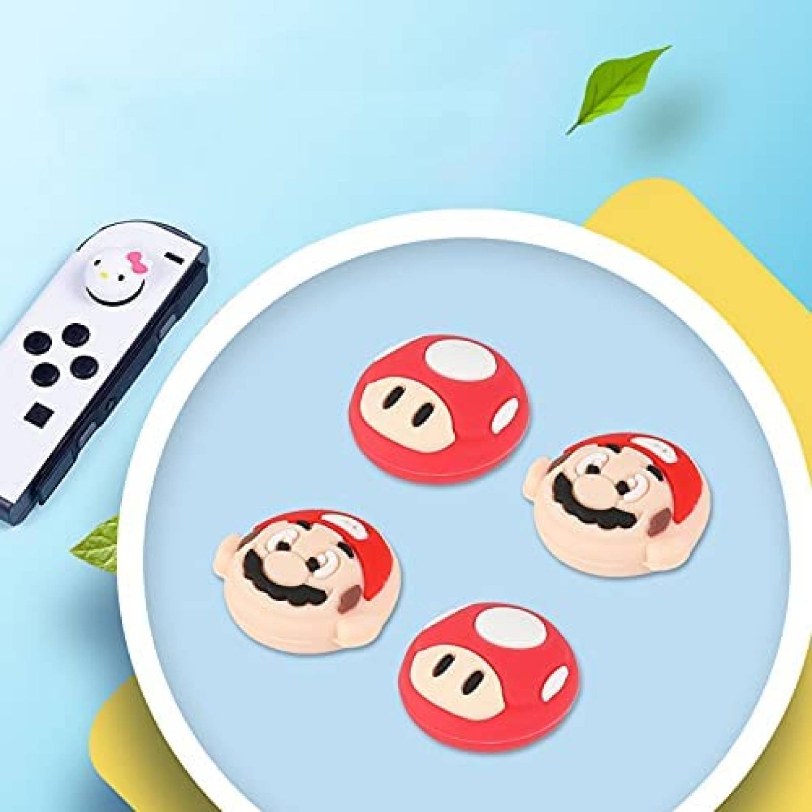 Funda Joy-Con PERFECTSIGHT Mario Bros 4 unidades Compatible