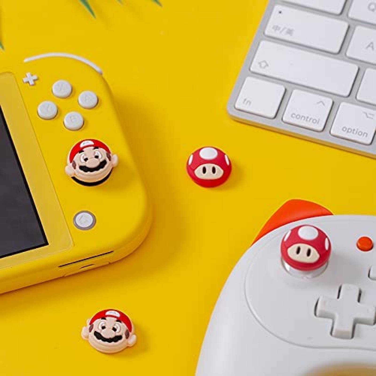 Funda Joy-Con PERFECTSIGHT Mario Bros 4 unidades Compatible
