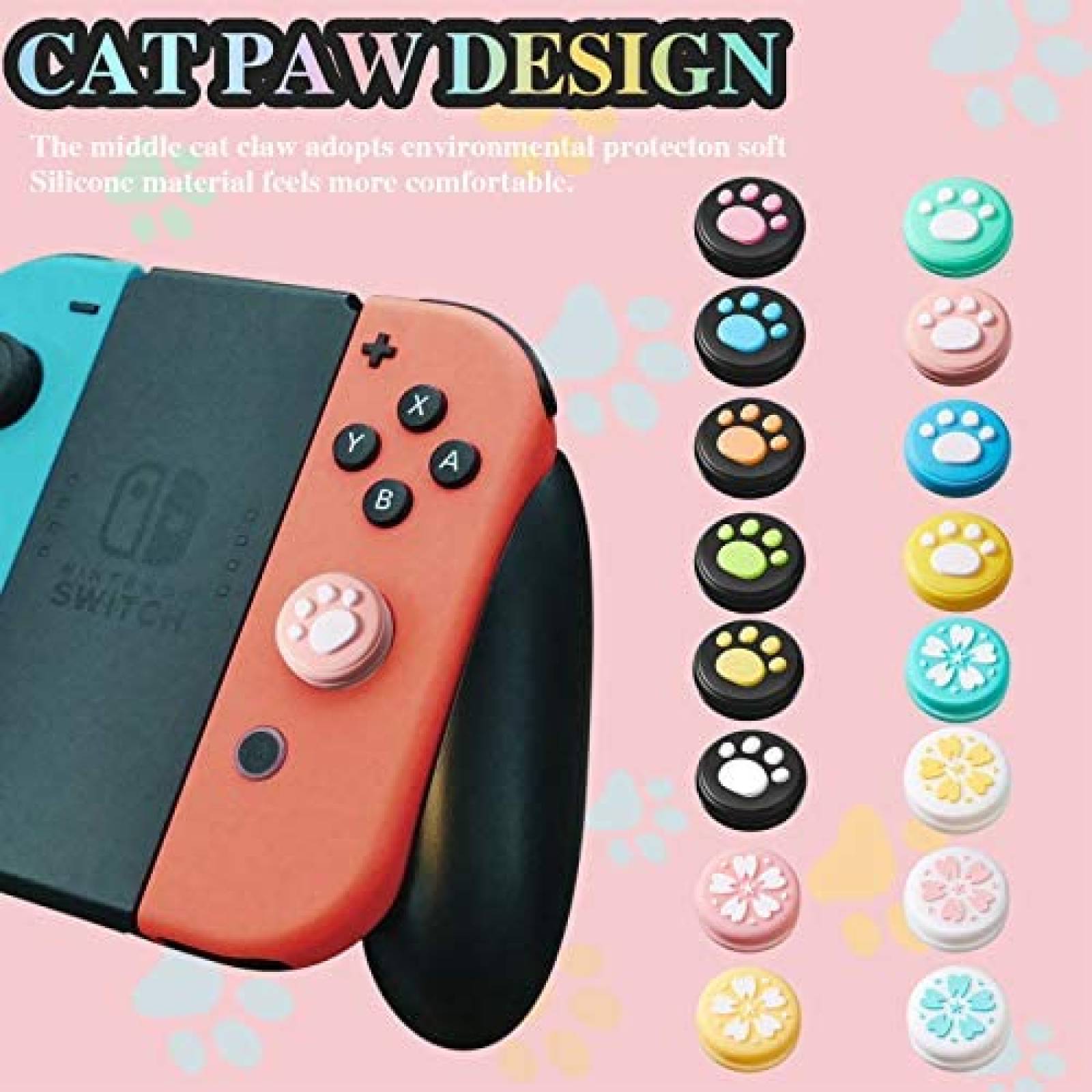 Pack protectore joystick Skylety Huellas perro x34 -Colorido