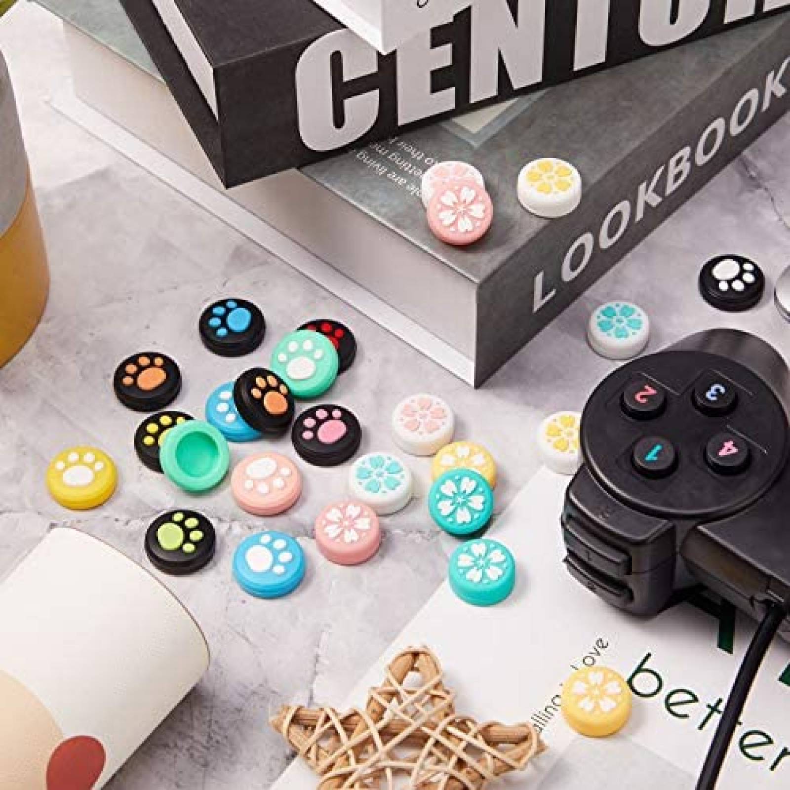 Pack protectore joystick Skylety Huellas perro x34 -Colorido