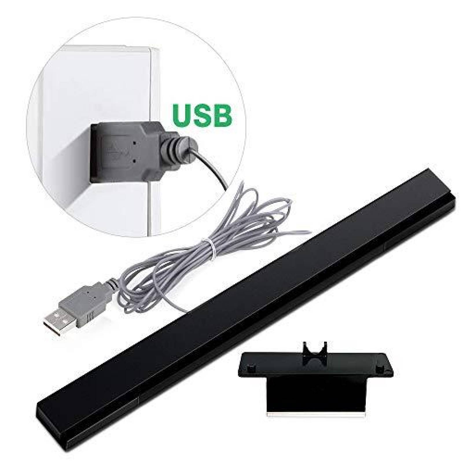 Barra de Sensor SOONORY USB Wii yWii U Portatil -Negro