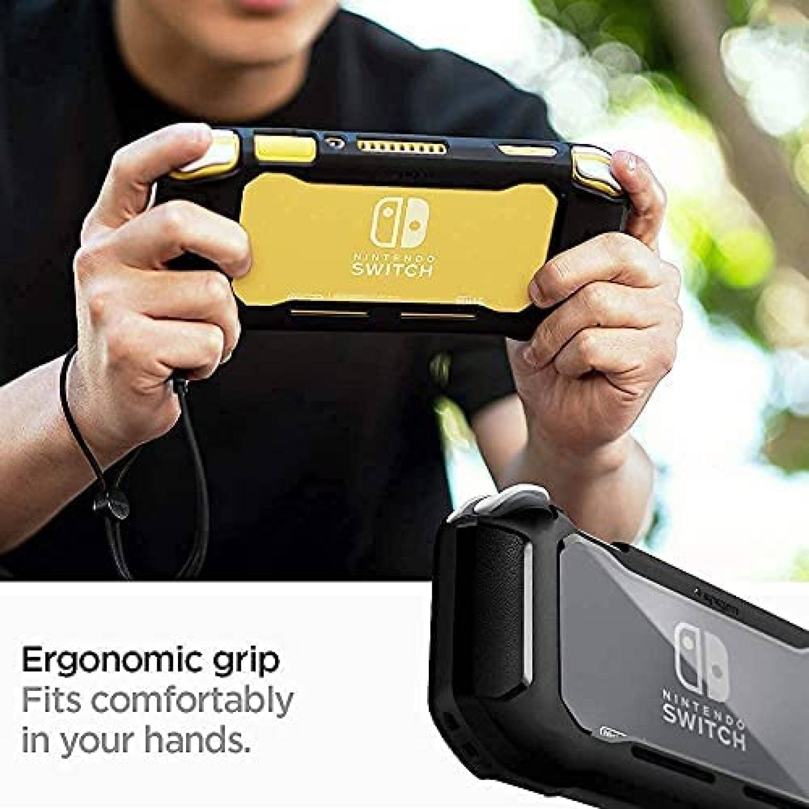 Carcaza Consola Spigen Nintendo Switch Lite Caucho Armadura