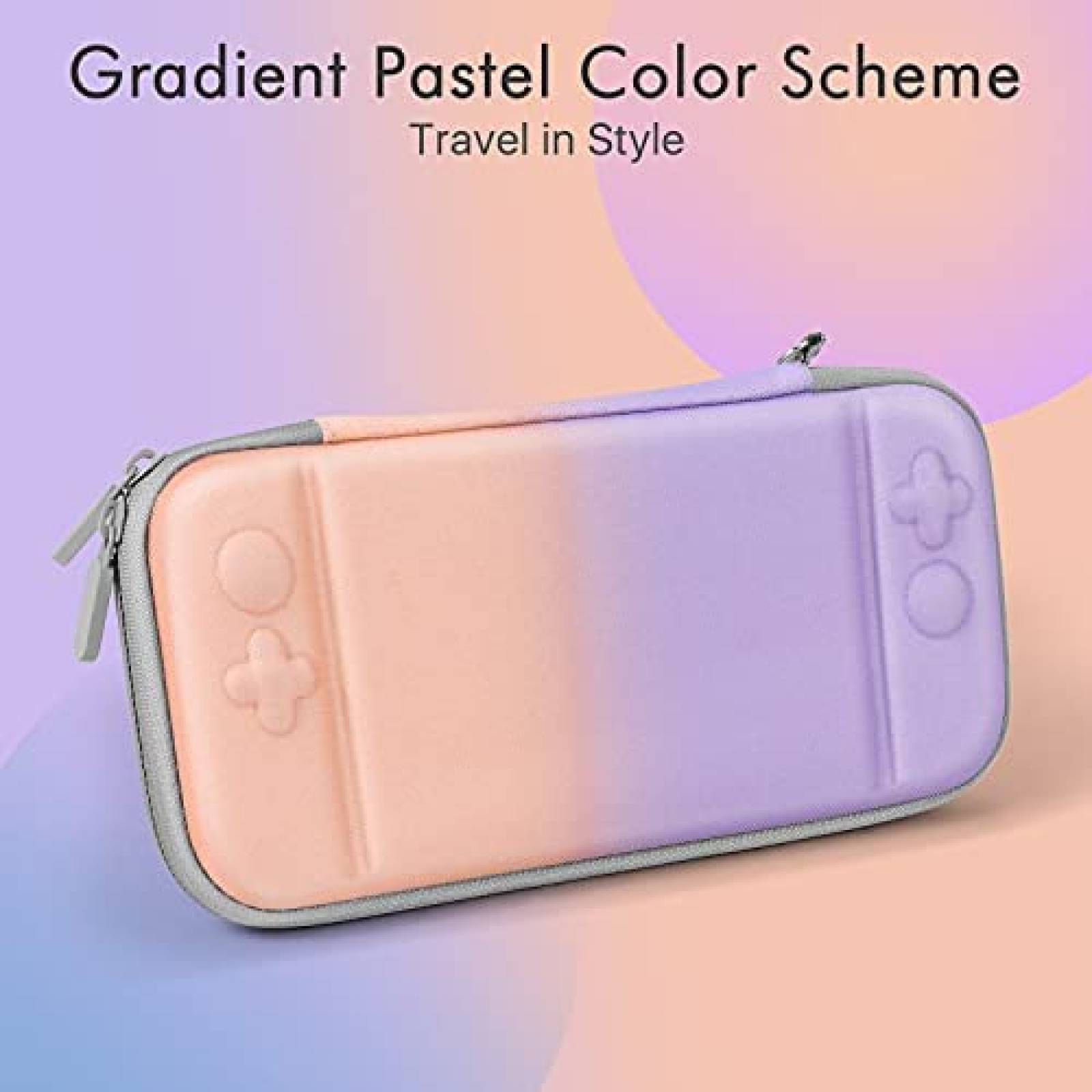 Funda TNP Compatible Con Nintendo Switch -Rosa/Morado