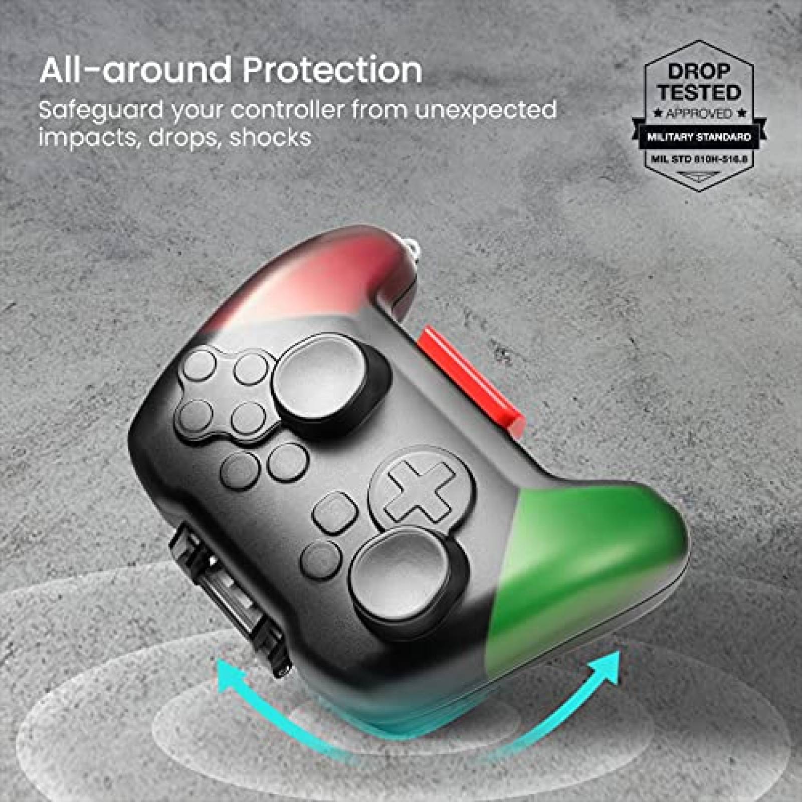 Carcasa de Control tomtoc Nintendo Switch Pro -Transparente