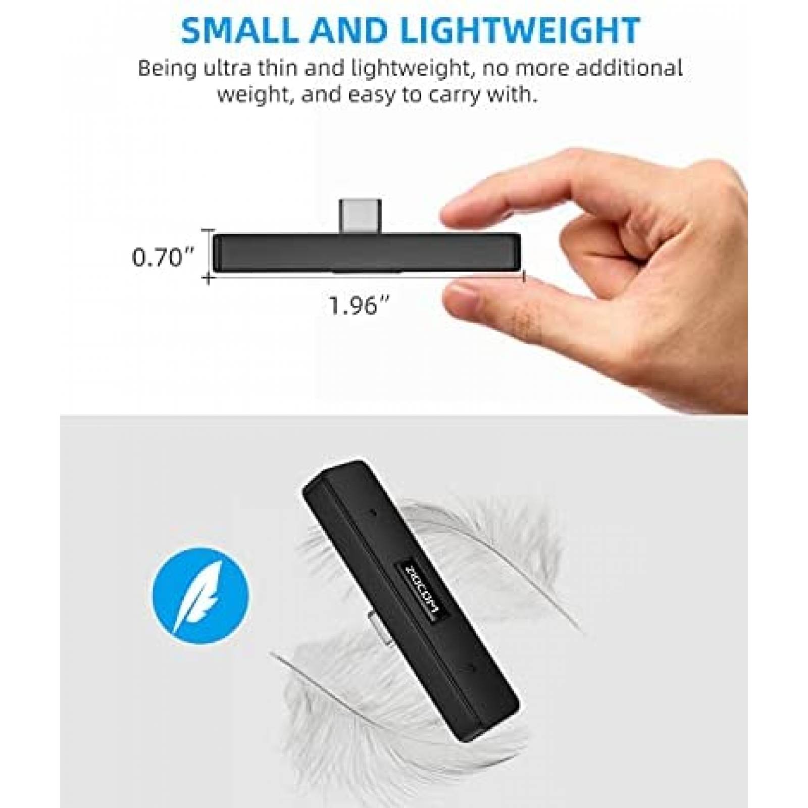 Adaptador Bluetooth ZIOCOM para Nintendo Switch -Negro