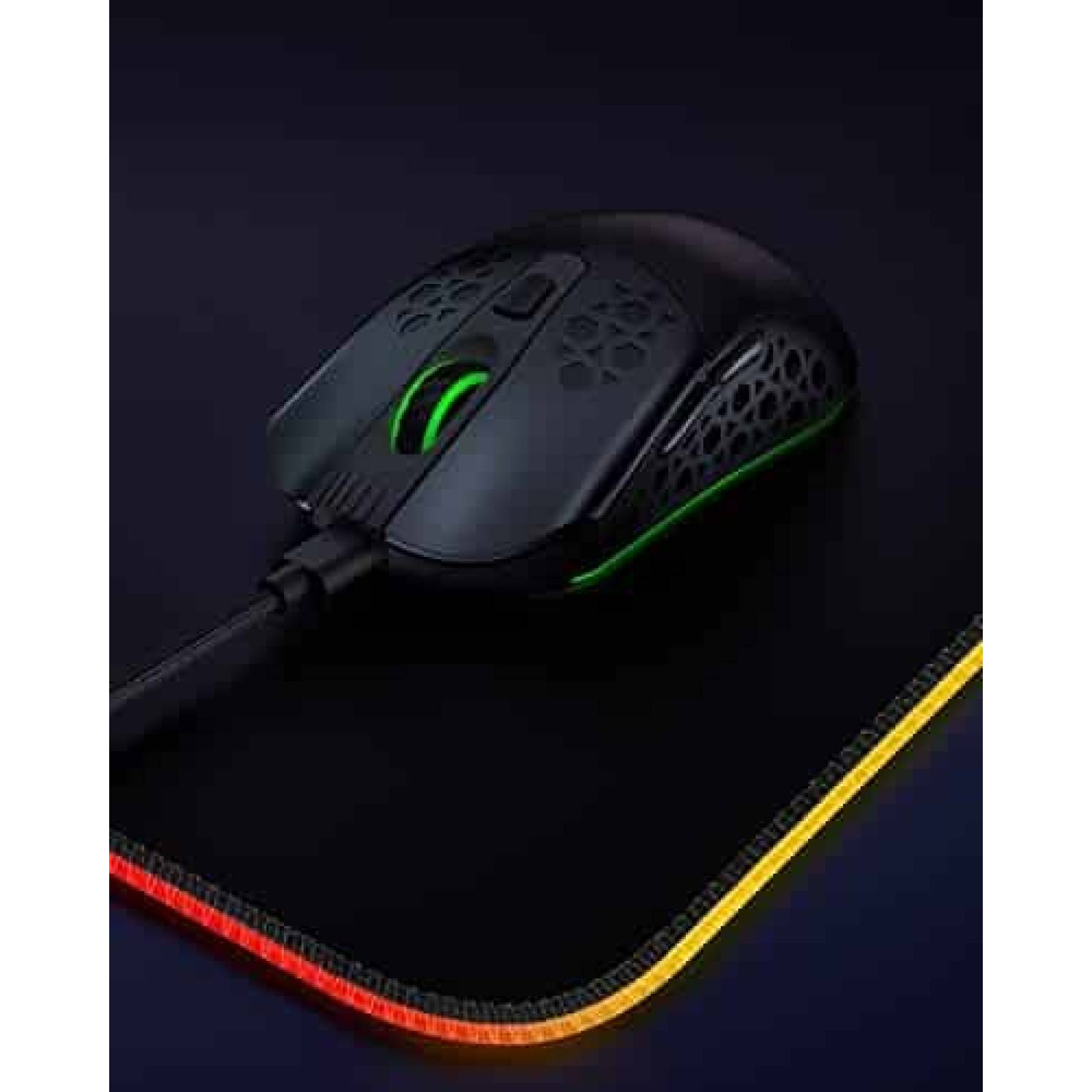 Mouse Black Shark Recargable 6 Botones Programables -Negro