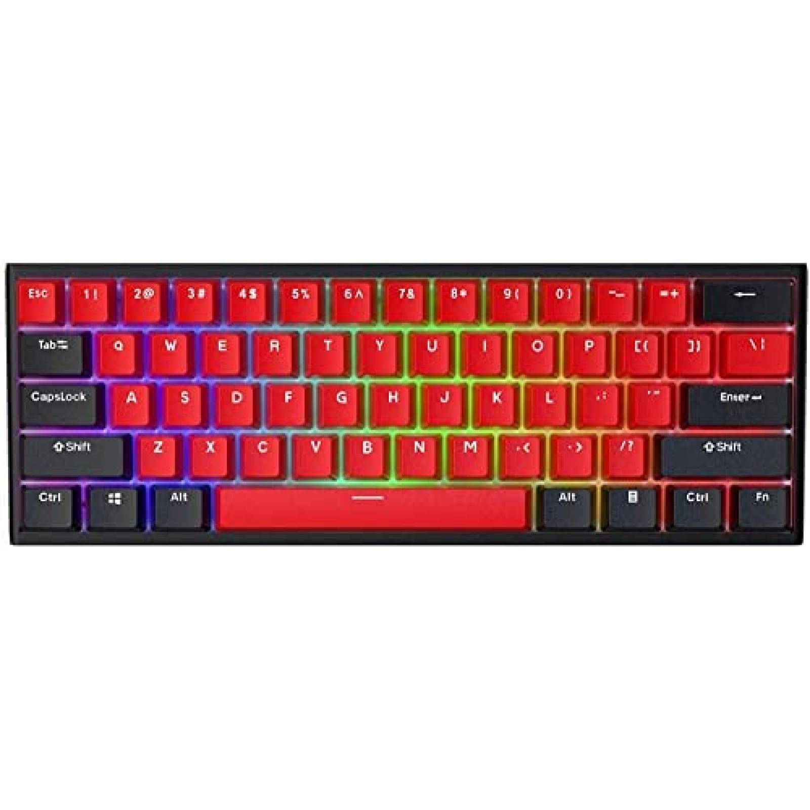 Teclado BOYI Switch Cherry MX con Retroiluminado RGB -Rojo